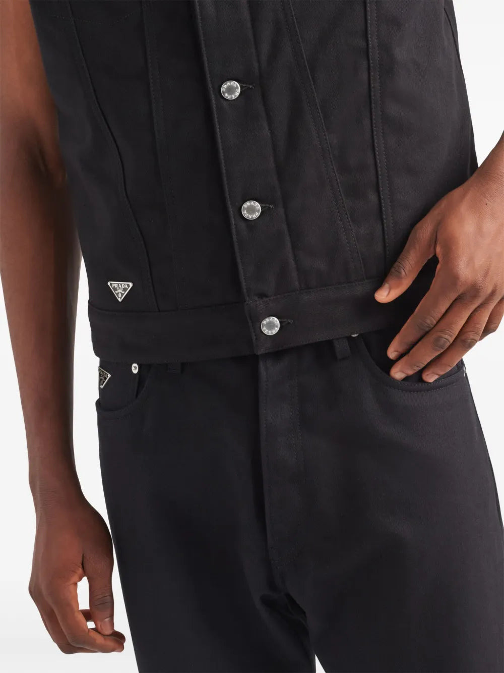 Veste en jean sans manches - 6