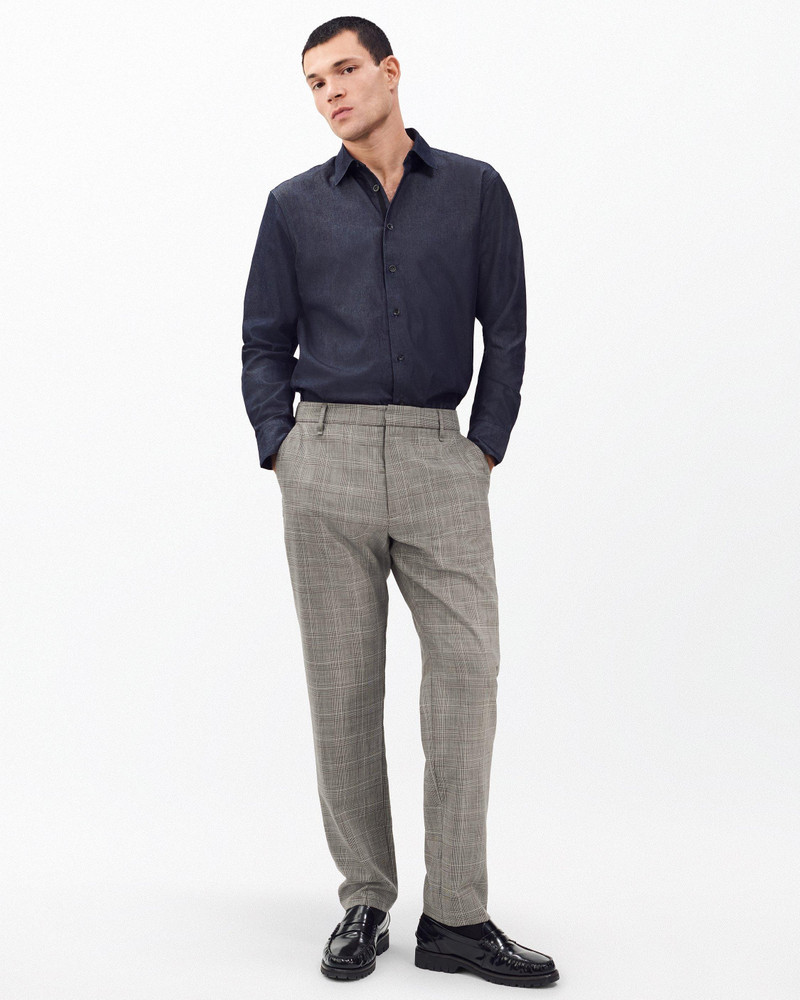 Evan Italian Plaid Wool Trousers 2