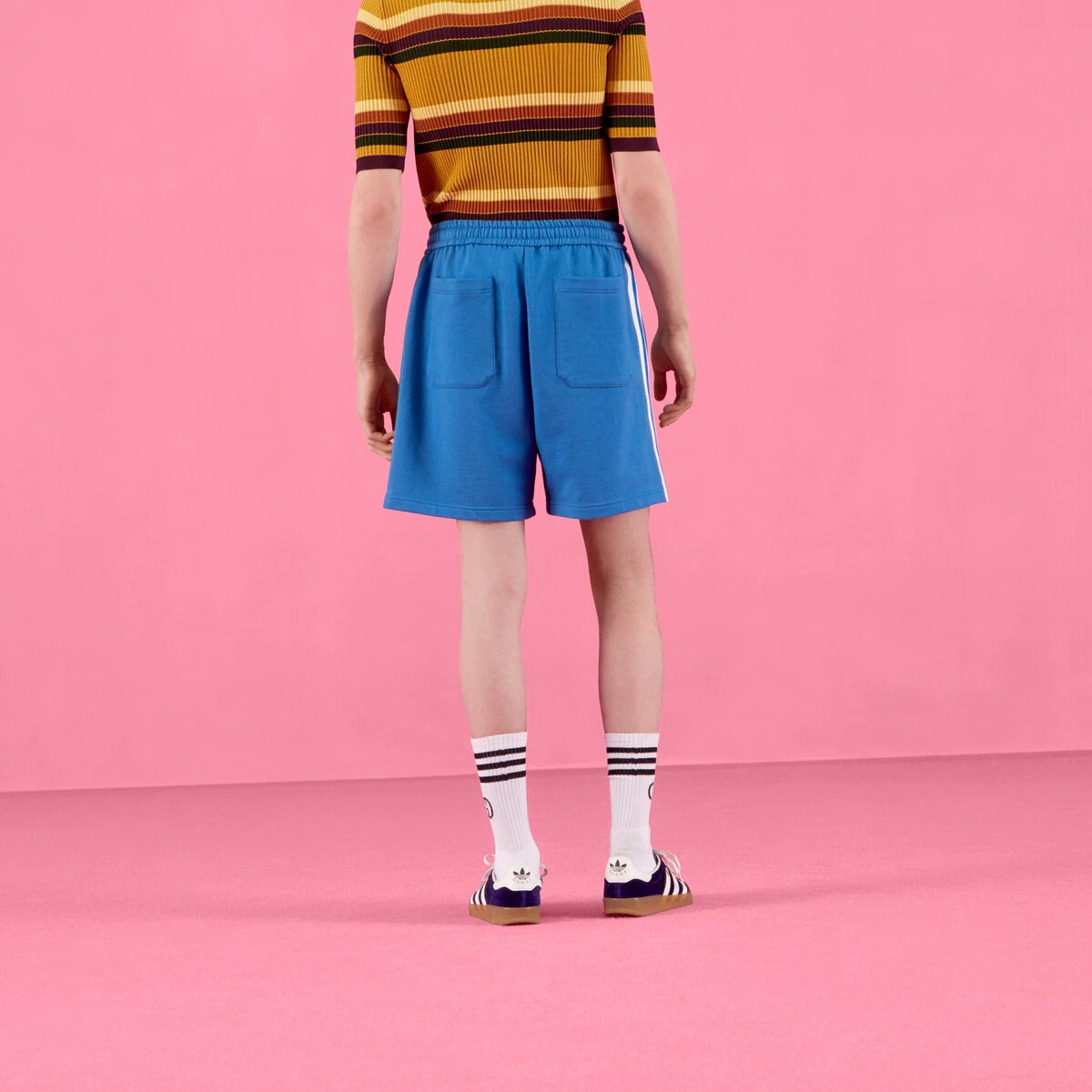 adidas x Gucci cotton jersey shorts - 7