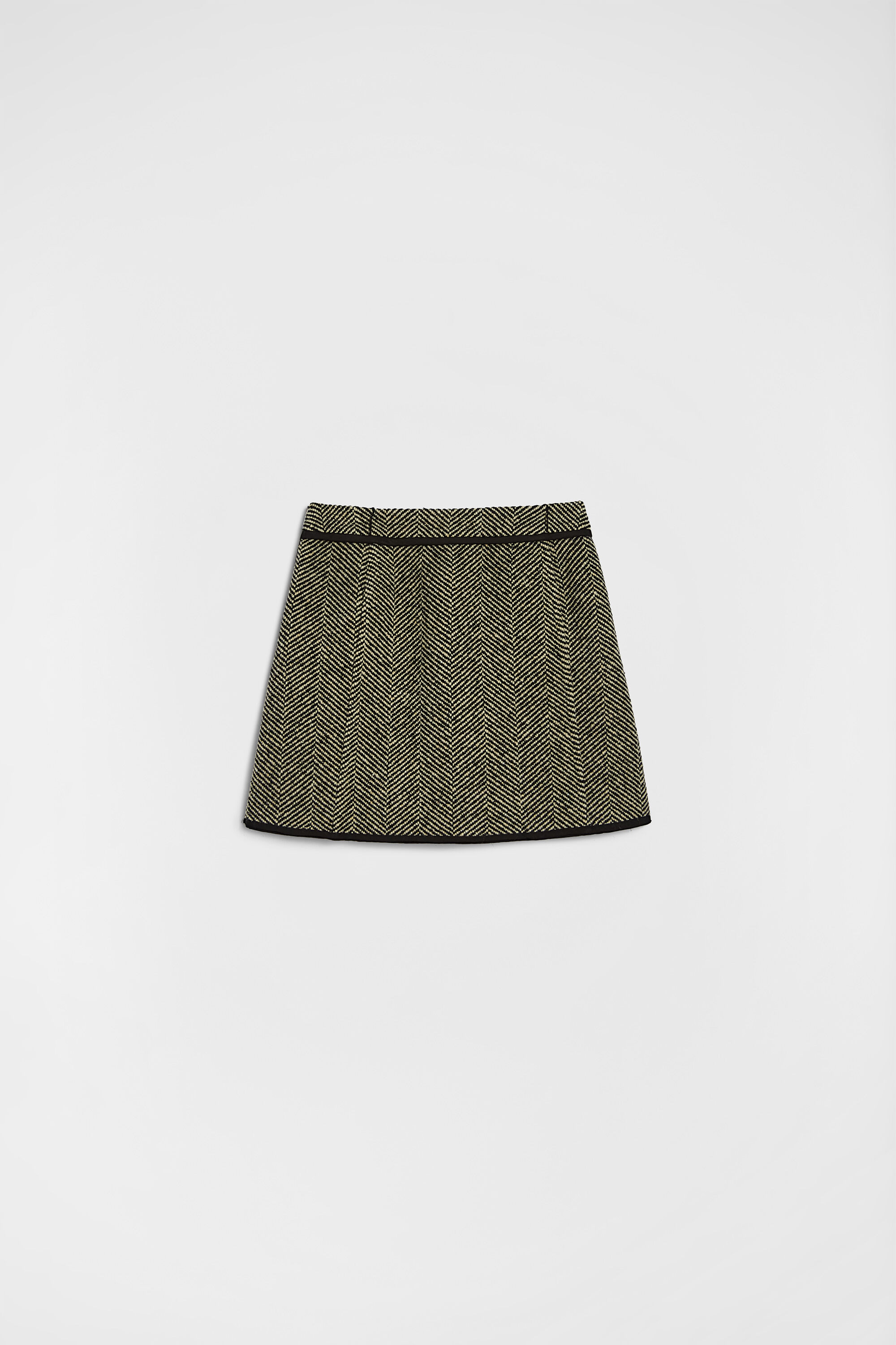 Wool Tweed Mini Skirt - 2