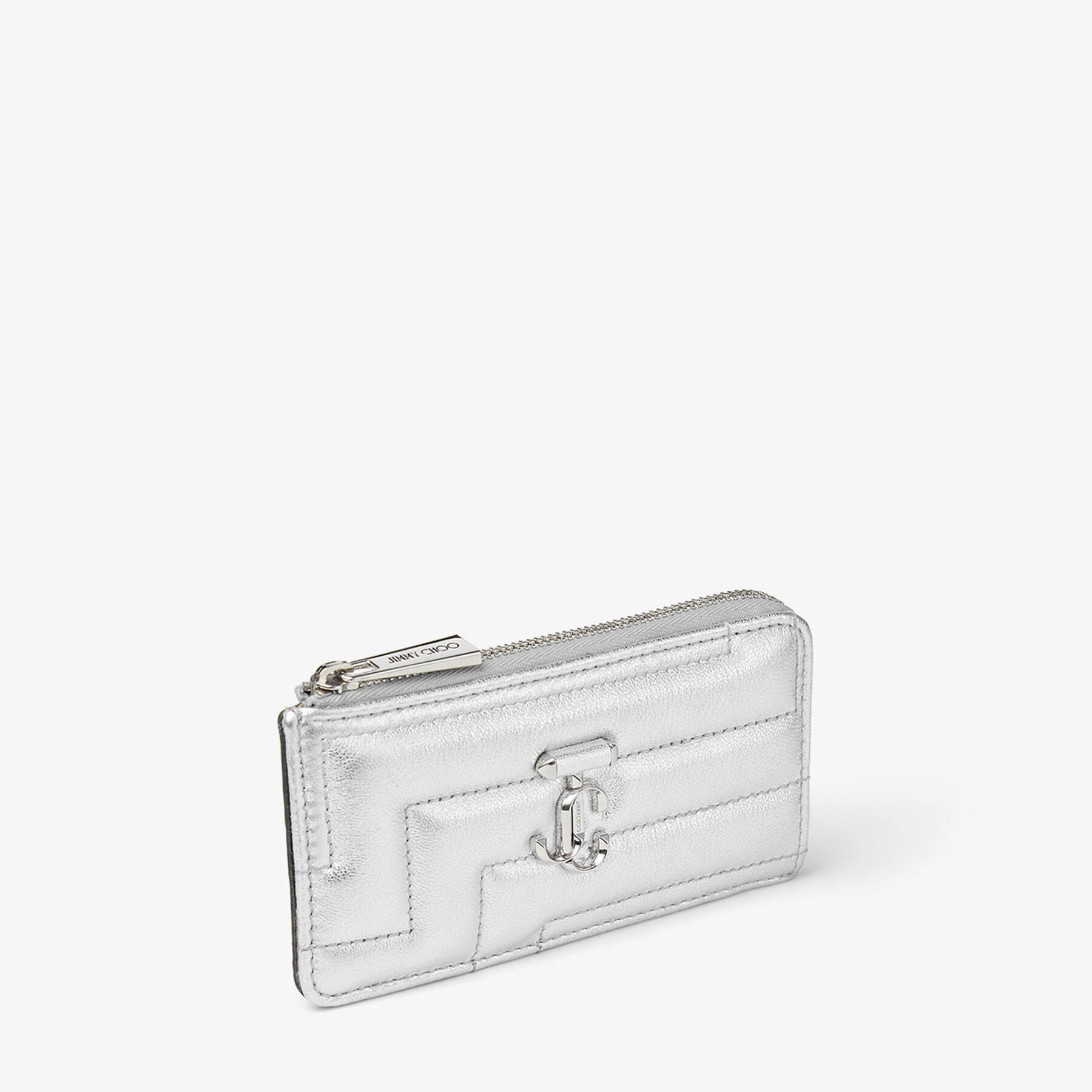 Lize-Z
Silver Avenue Metallic Nappa Leather Card Holder with JC Emblem 2