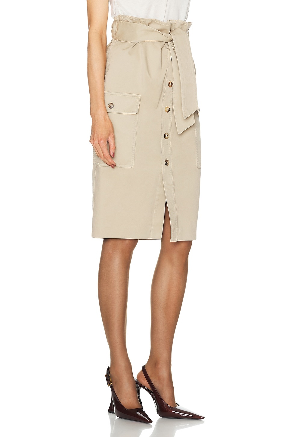 Button Front Skirt - 2