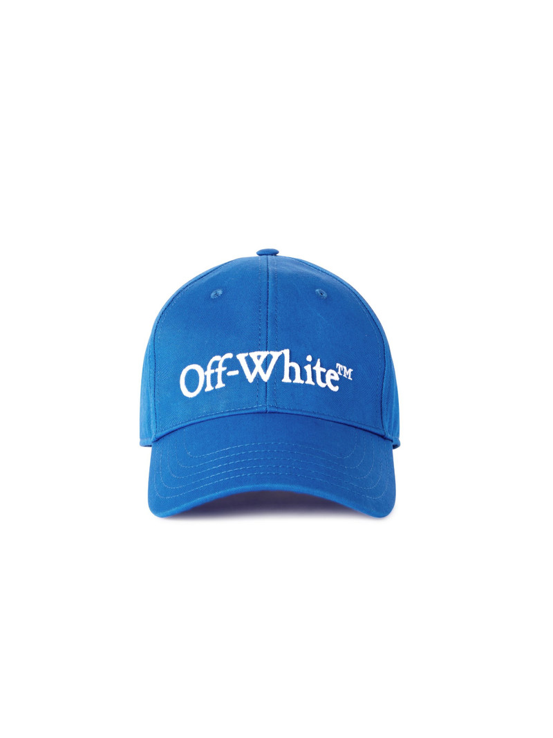 Bookish Dril Baseball Cap Dark Blue Whi 1