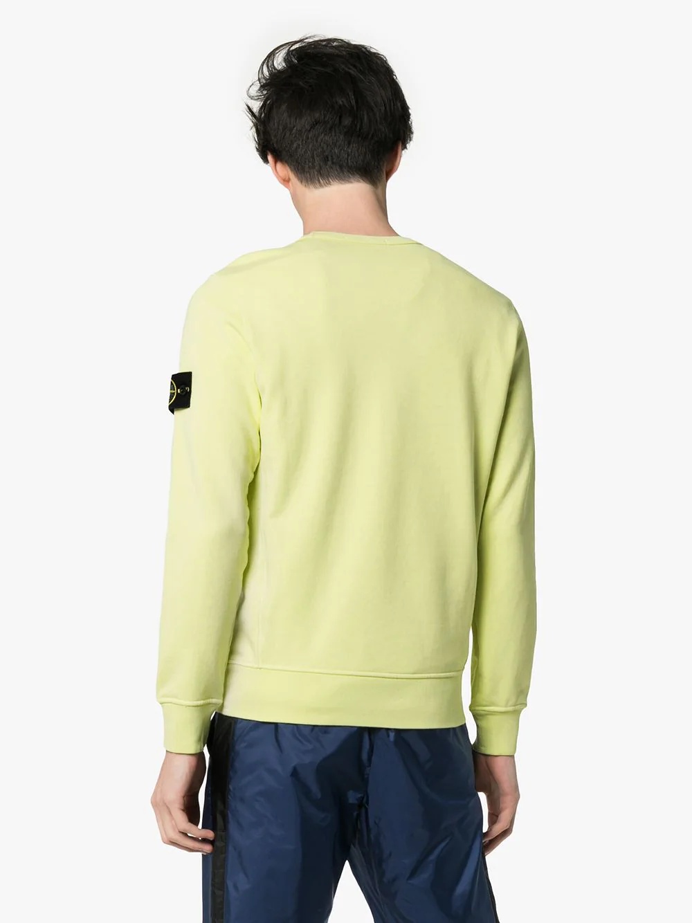 limoncello yellow crew neck cotton jumper - 4