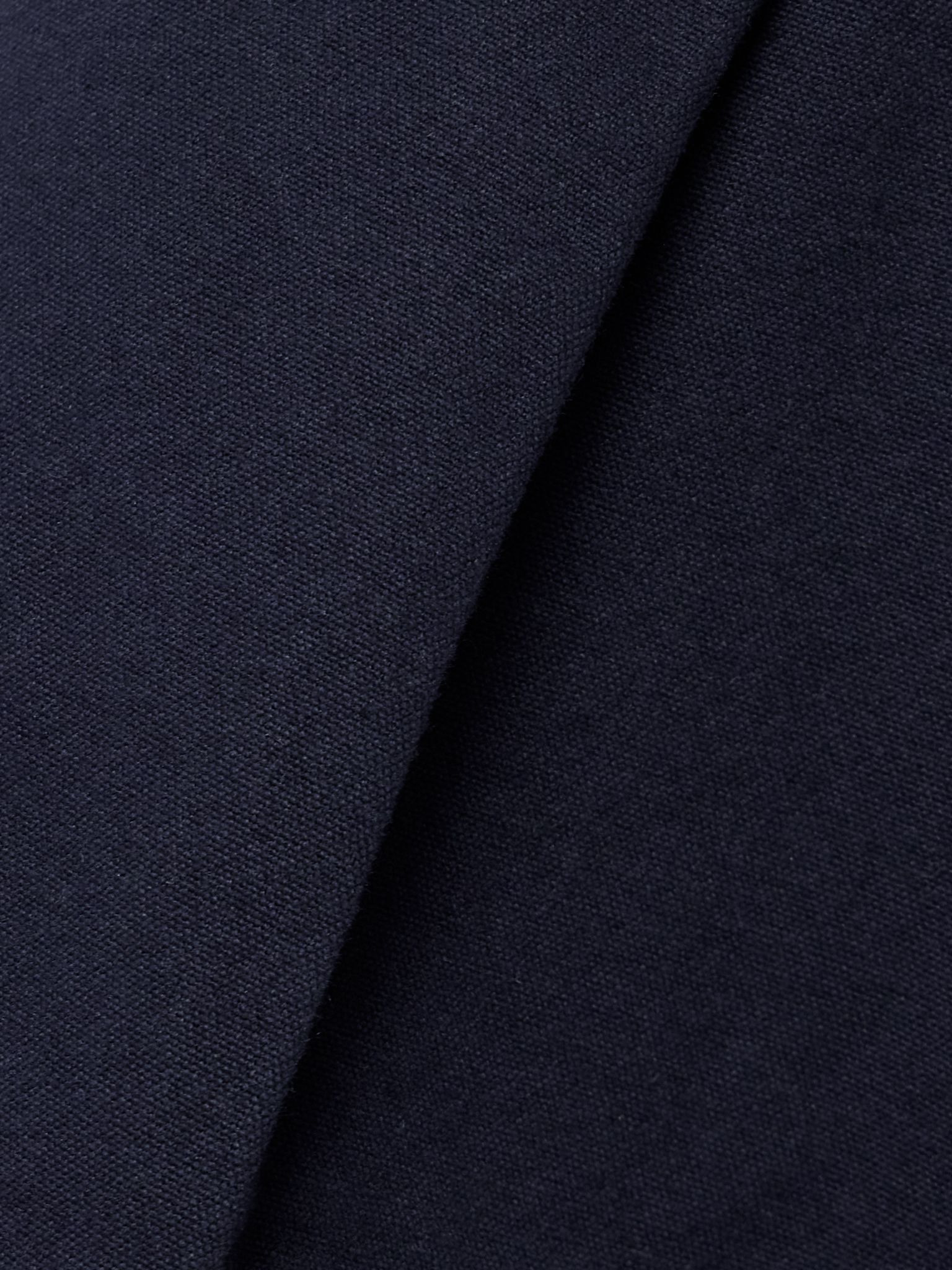 Carolyn belted pleated cotton-canvas barrel-leg pants Navy - 5