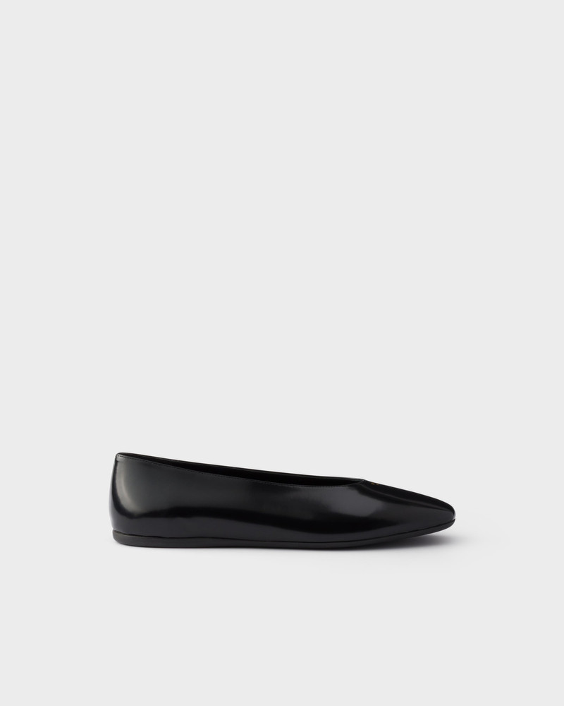 Prada Brushed leather ballerinas outlook