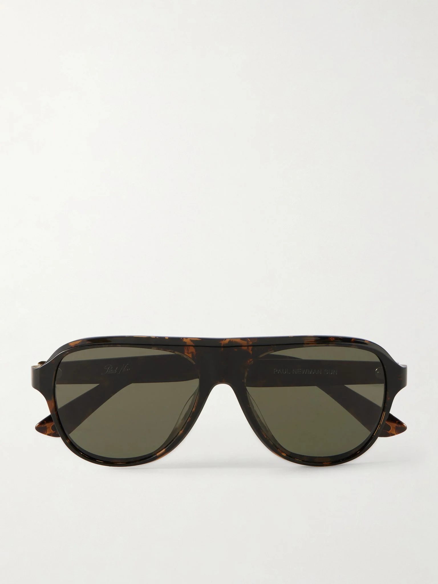 + Paul Newman Aviator-Style Acetate Sunglasses Brown - 1