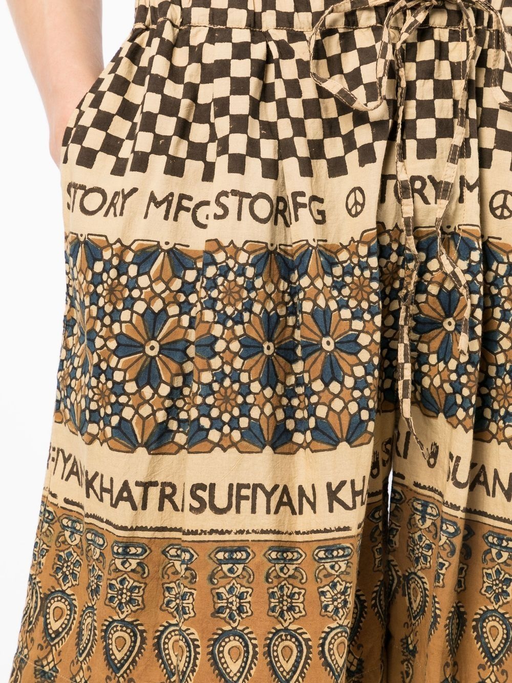 Bridge block-print Bermuda shorts - 5
