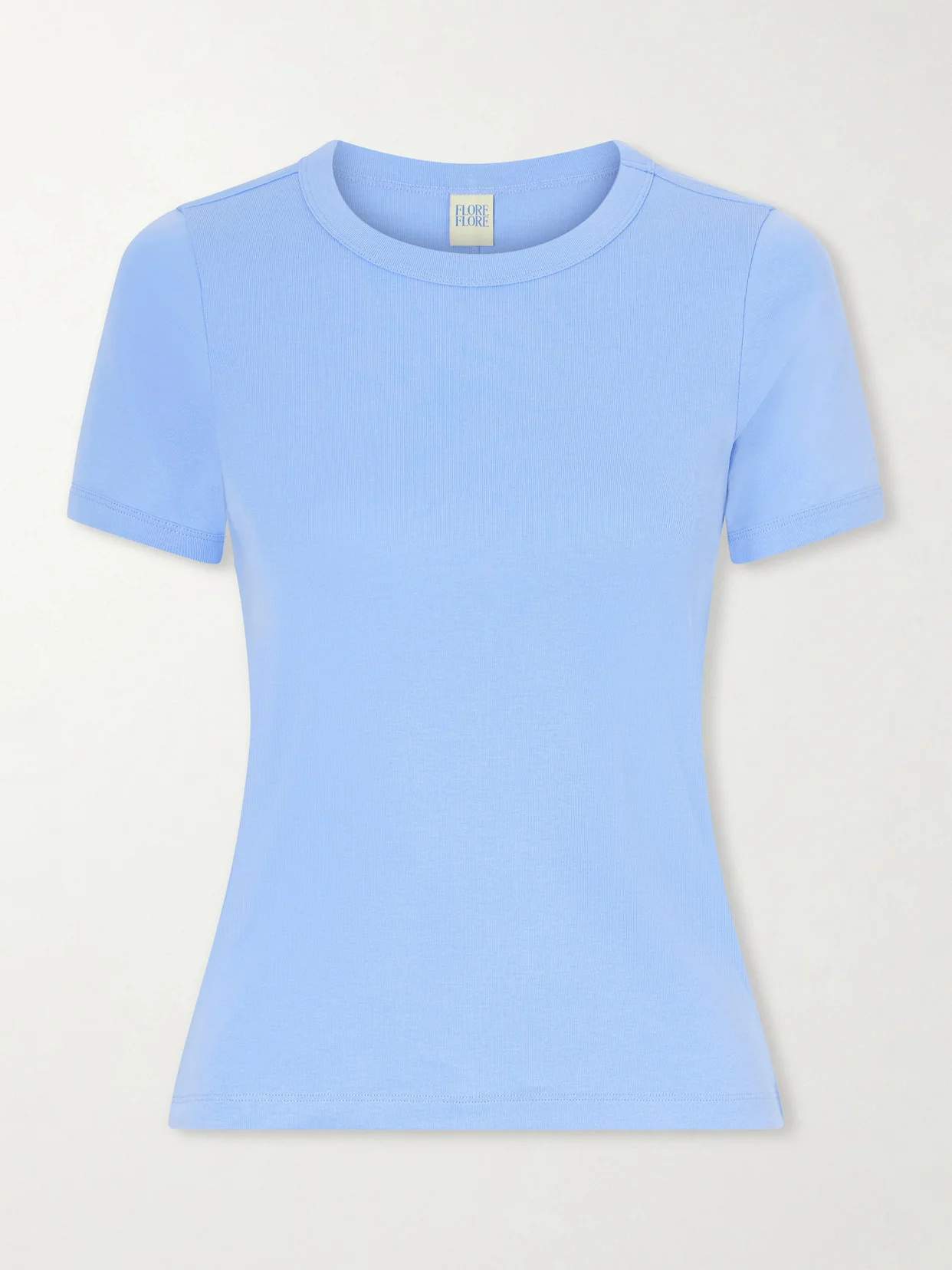 Car Ribbed Organic Cotton-jersey T-shirt - 1