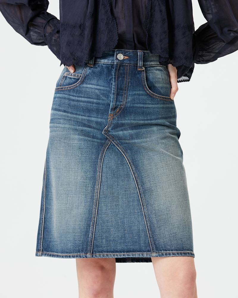 FIALI DENIM MIDI SKIRT - 3