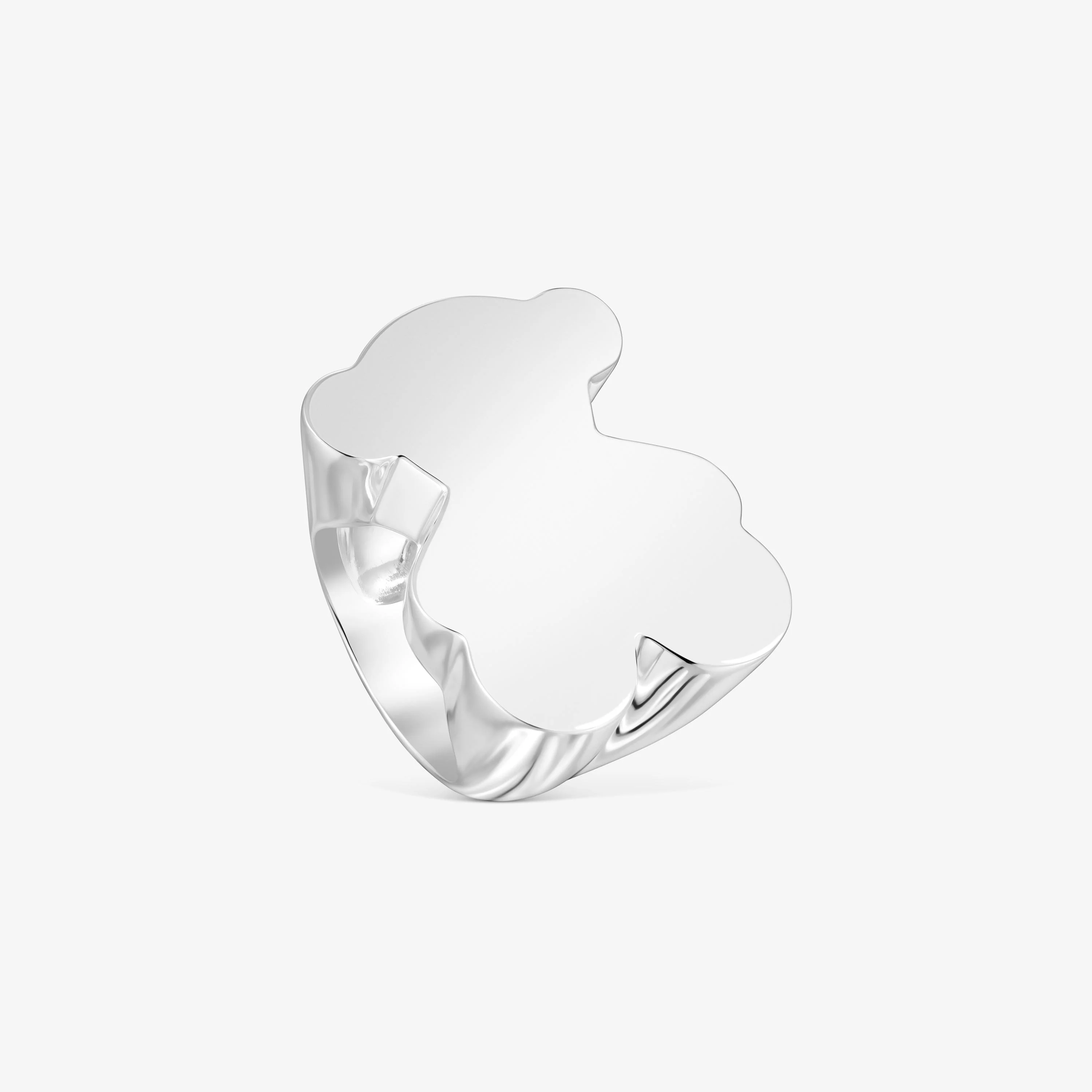 Silver bear 30 mm Signet ring Sweet Dolls - 1
