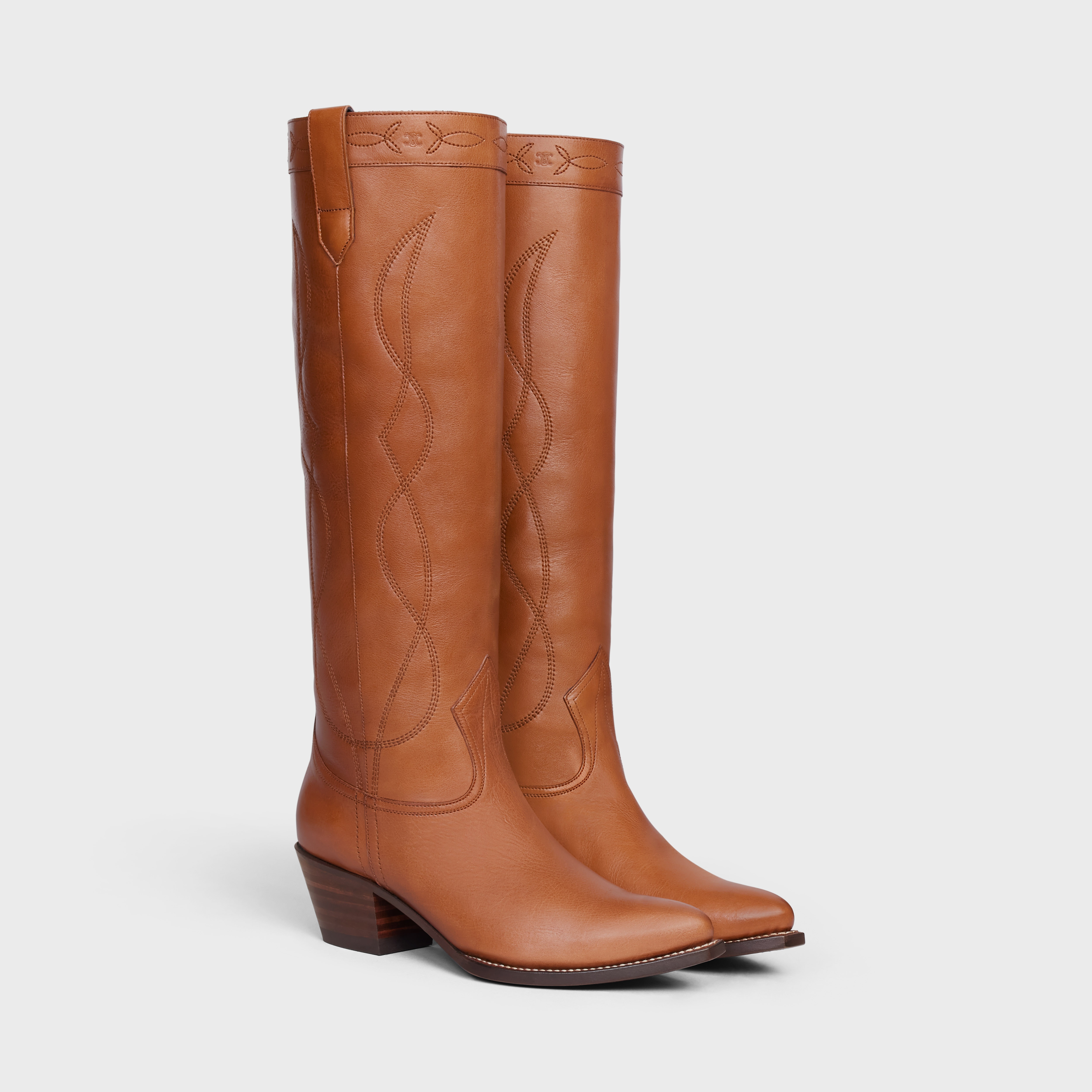 High boot Western Boots in Calfskin - 2
