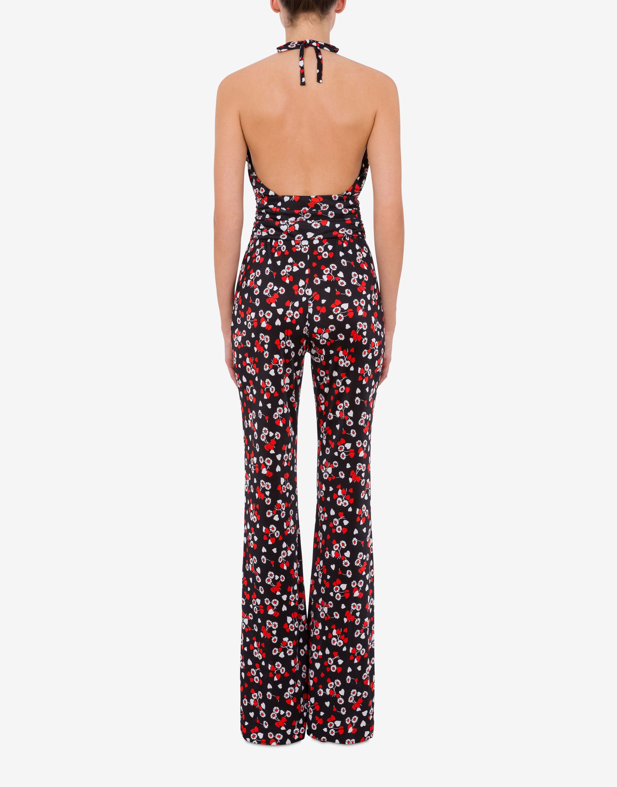 ALL-OVER HEARTS & FLOWERS ORGANZINO JUMPSUIT - 3