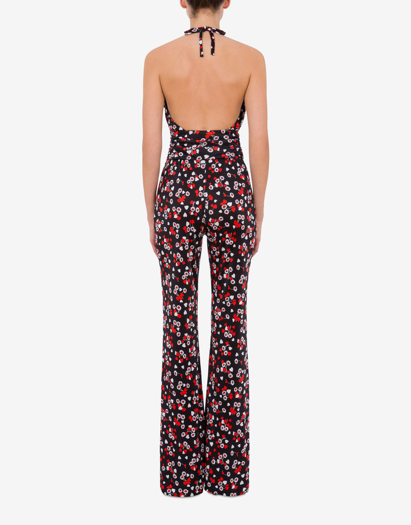 ALL-OVER HEARTS & FLOWERS ORGANZINO JUMPSUIT 3