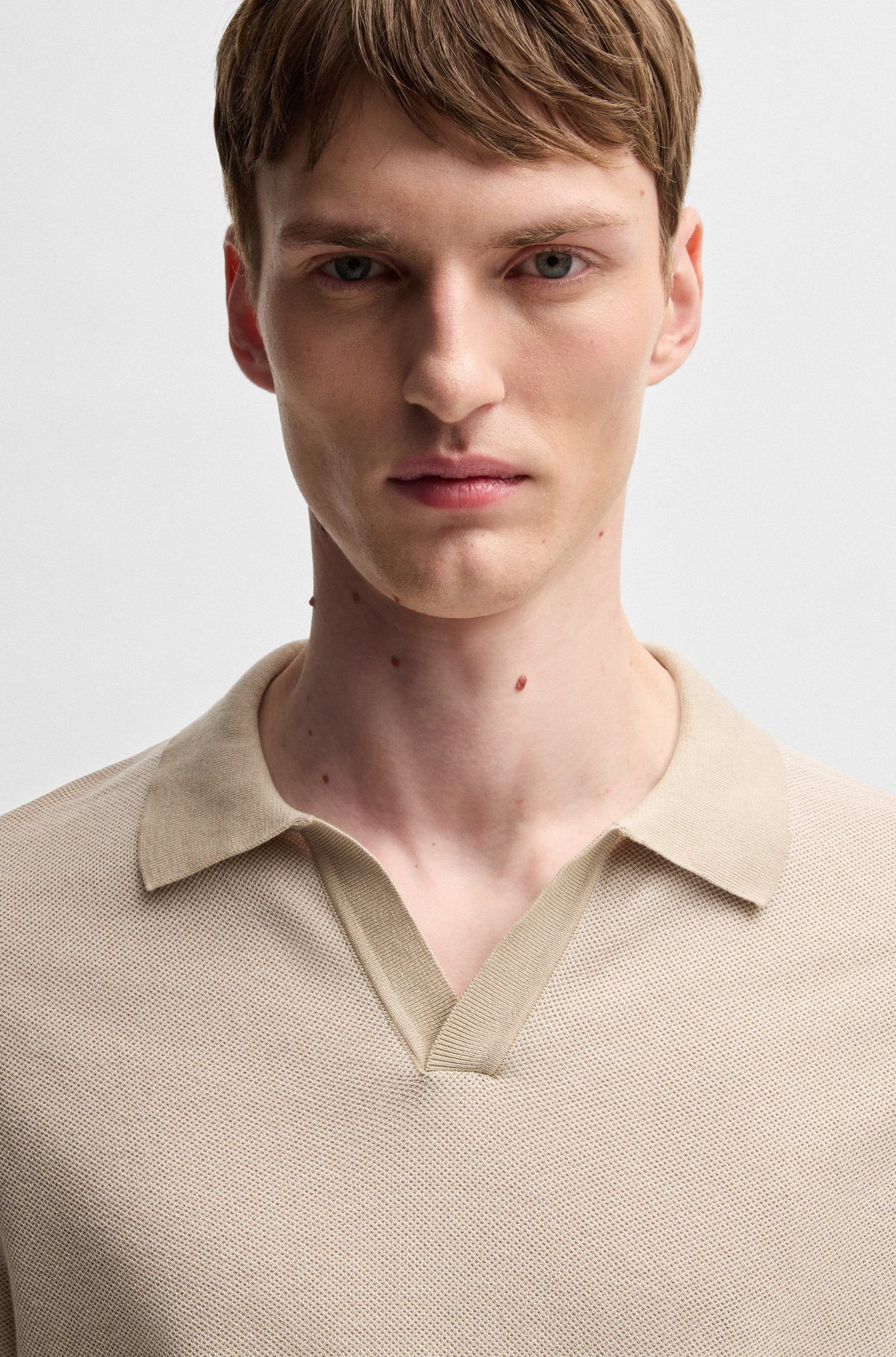 SWEATER WITH JOHNNY COLLAR - 3