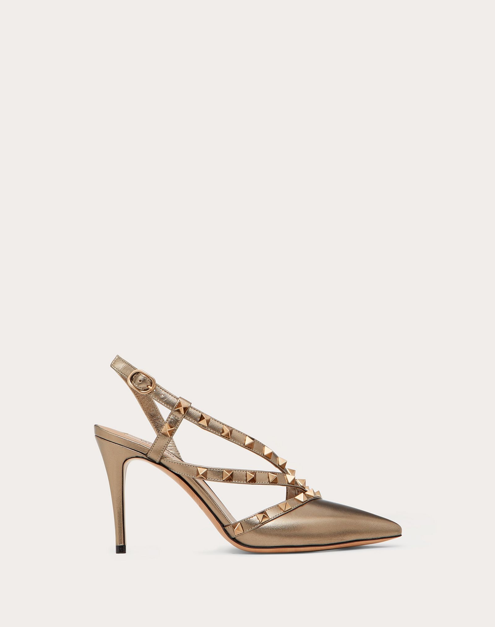 Rockstud Metallic Slingback Pump 90 mm - 1