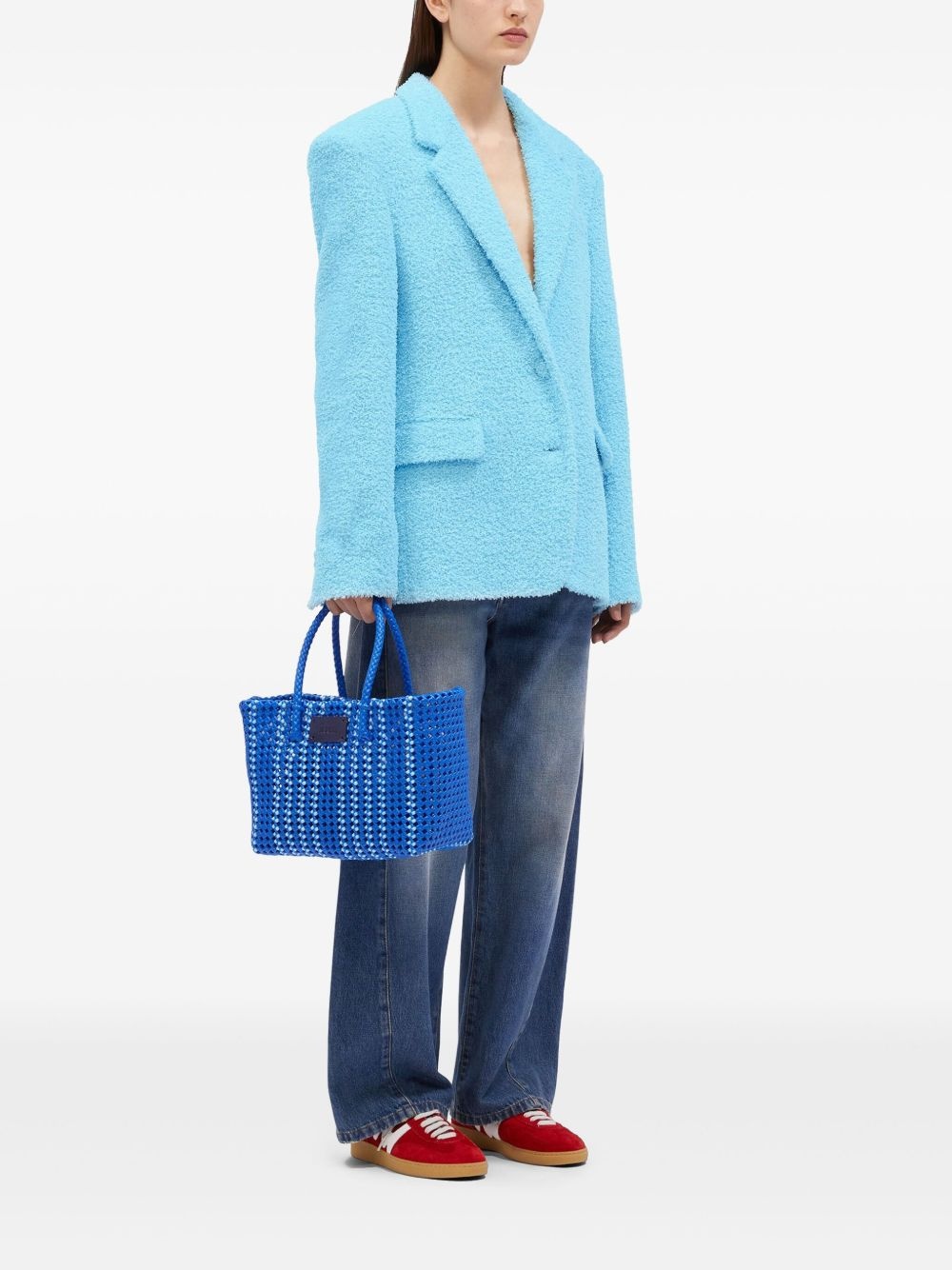 textured blazer - 3