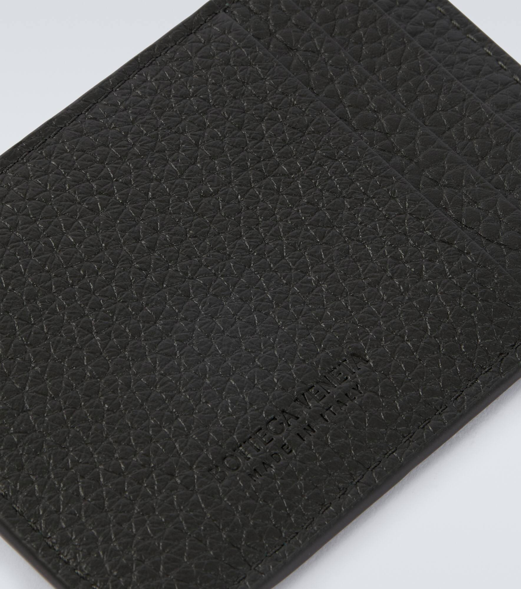 Intrecciato leather card holder - 3