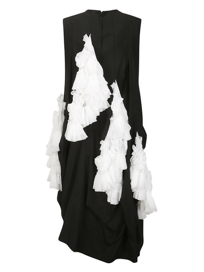 Noir Kei Ninomiya Wool Oxford Polyester George Dress outlook