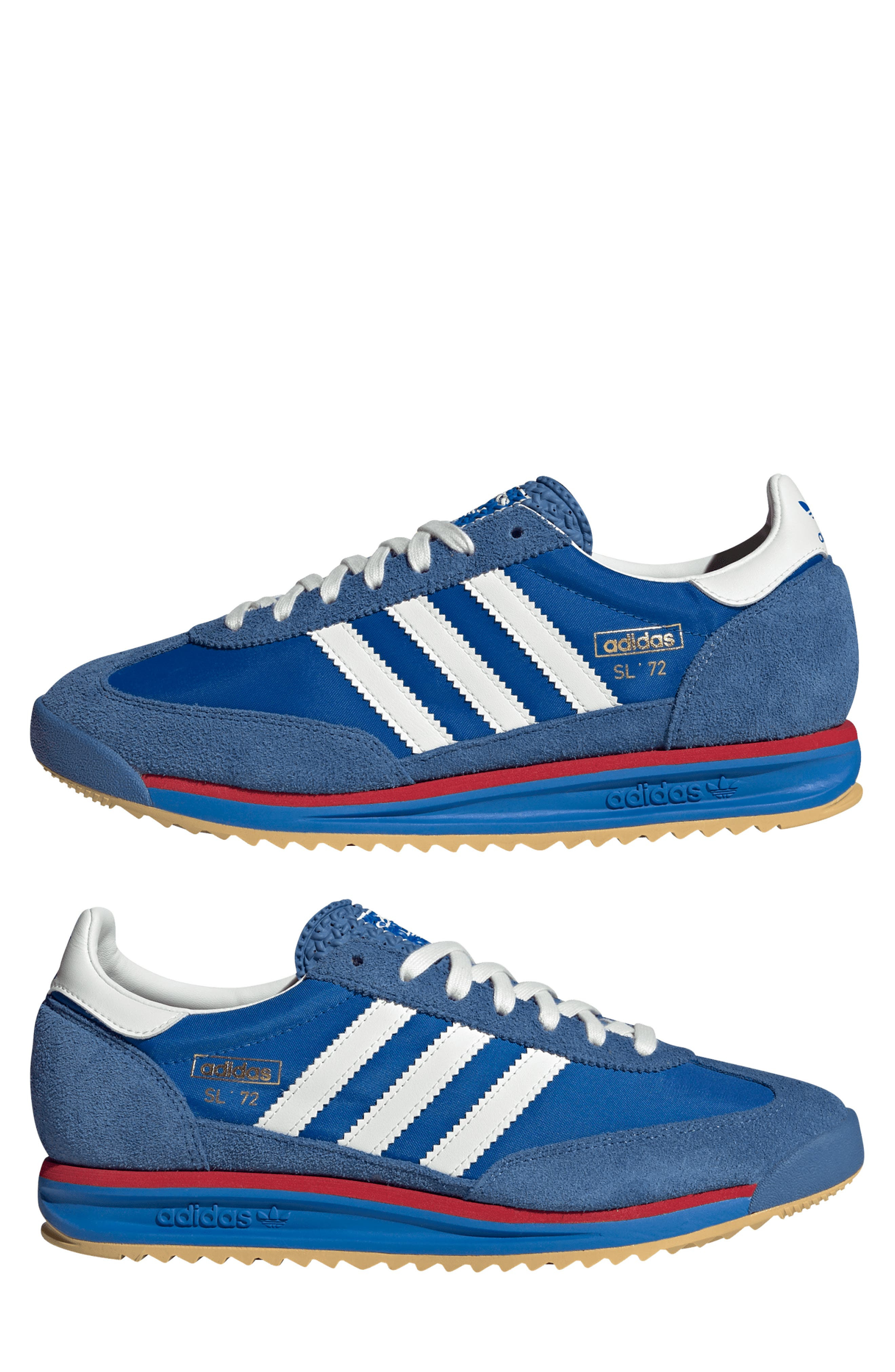 adidas Gender Inclusive SL 72 RS Sneaker in Blue/white/better Scarlet at Nordstrom - 9