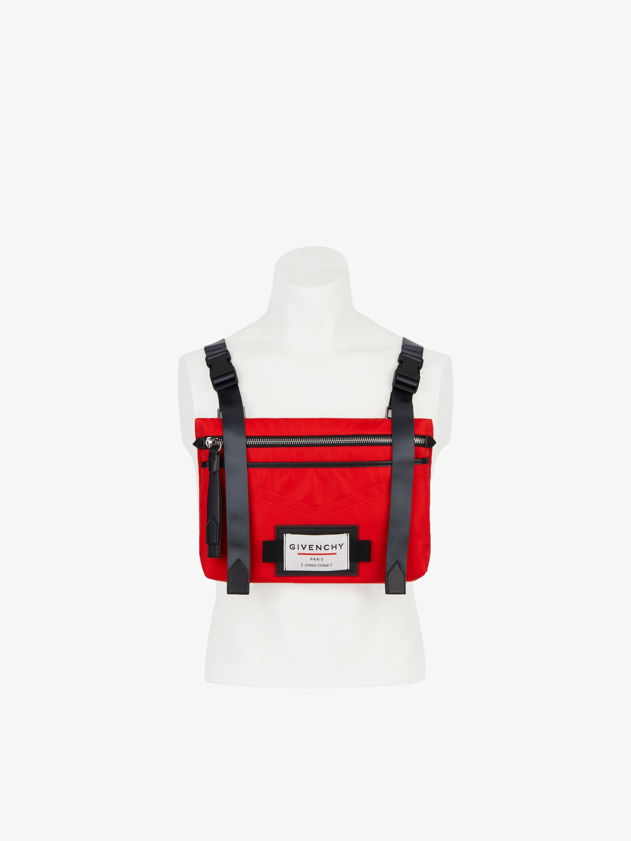 GIVENCHY DOWNTOWN flat cross body bag in nylon 3