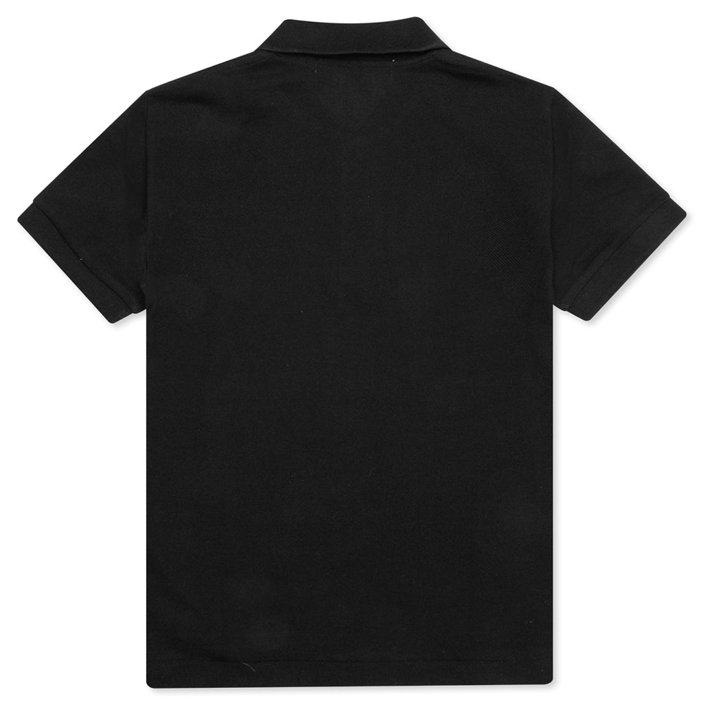 COMME DES GARCONS PLAY BLACK EMBLEM WOMEN'S POLO SHIRT - BLACK - 2