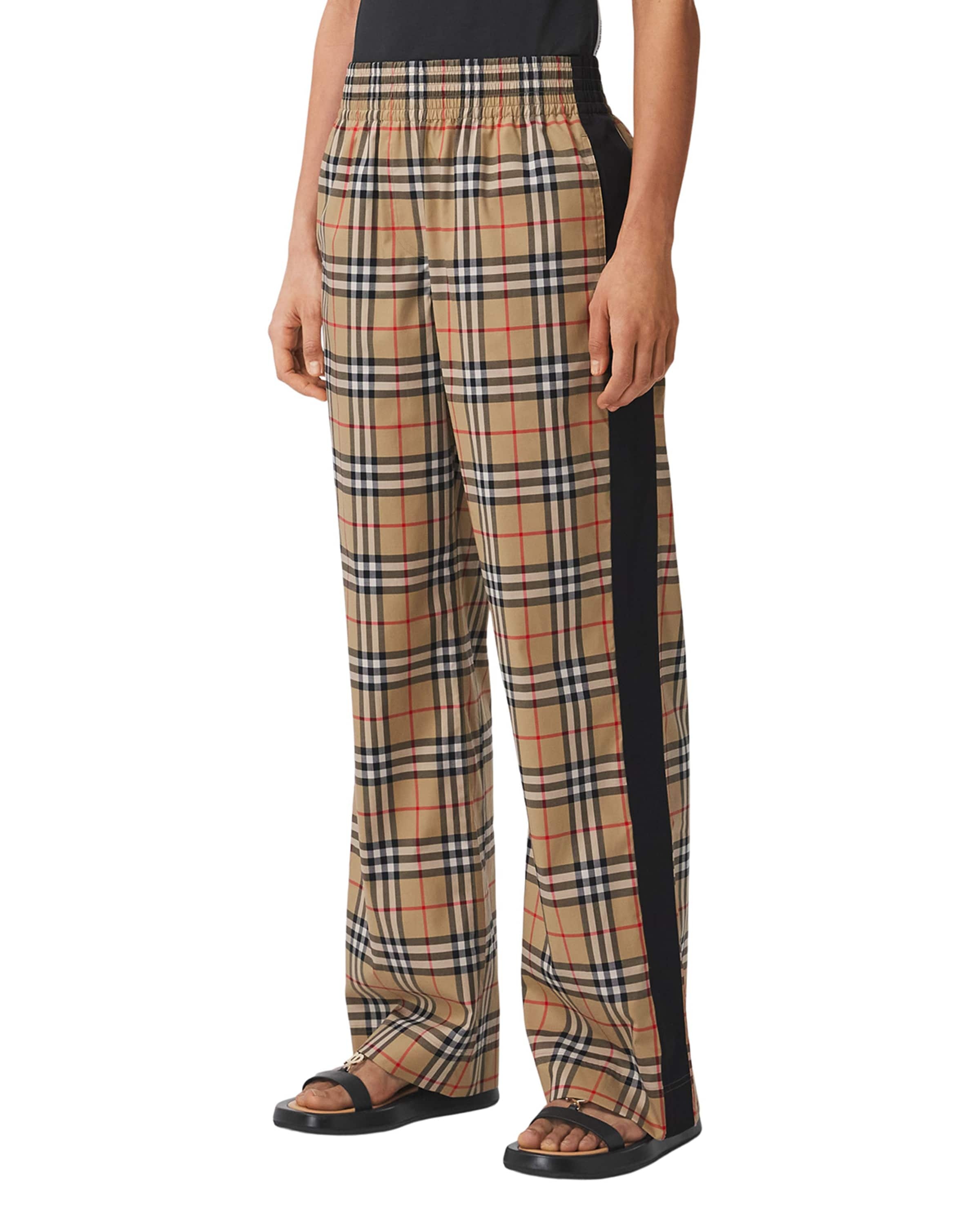 Louane Side Stripe Vintage Check Trousers - 2