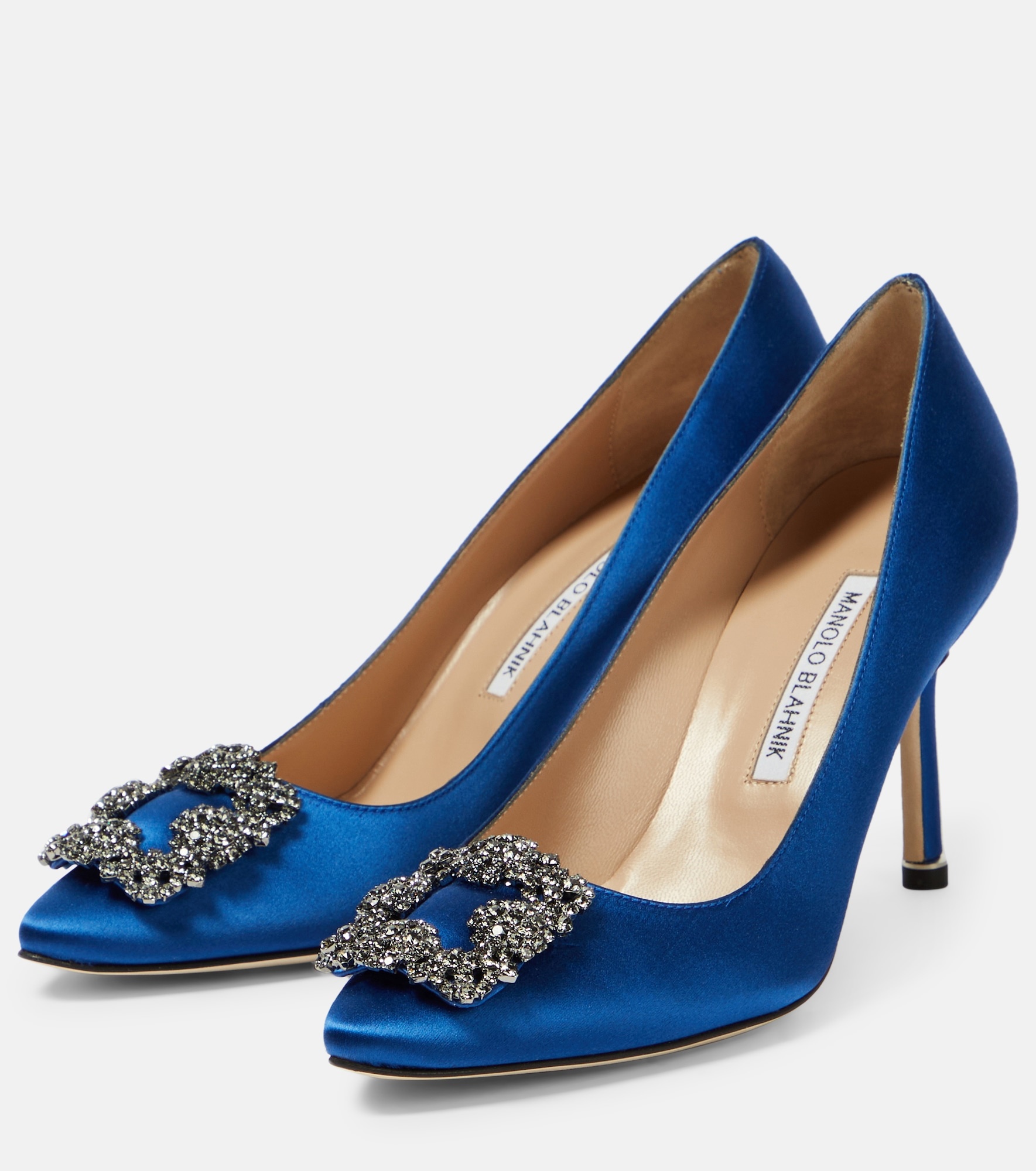 Hangisi 90 embellished satin pumps - 5