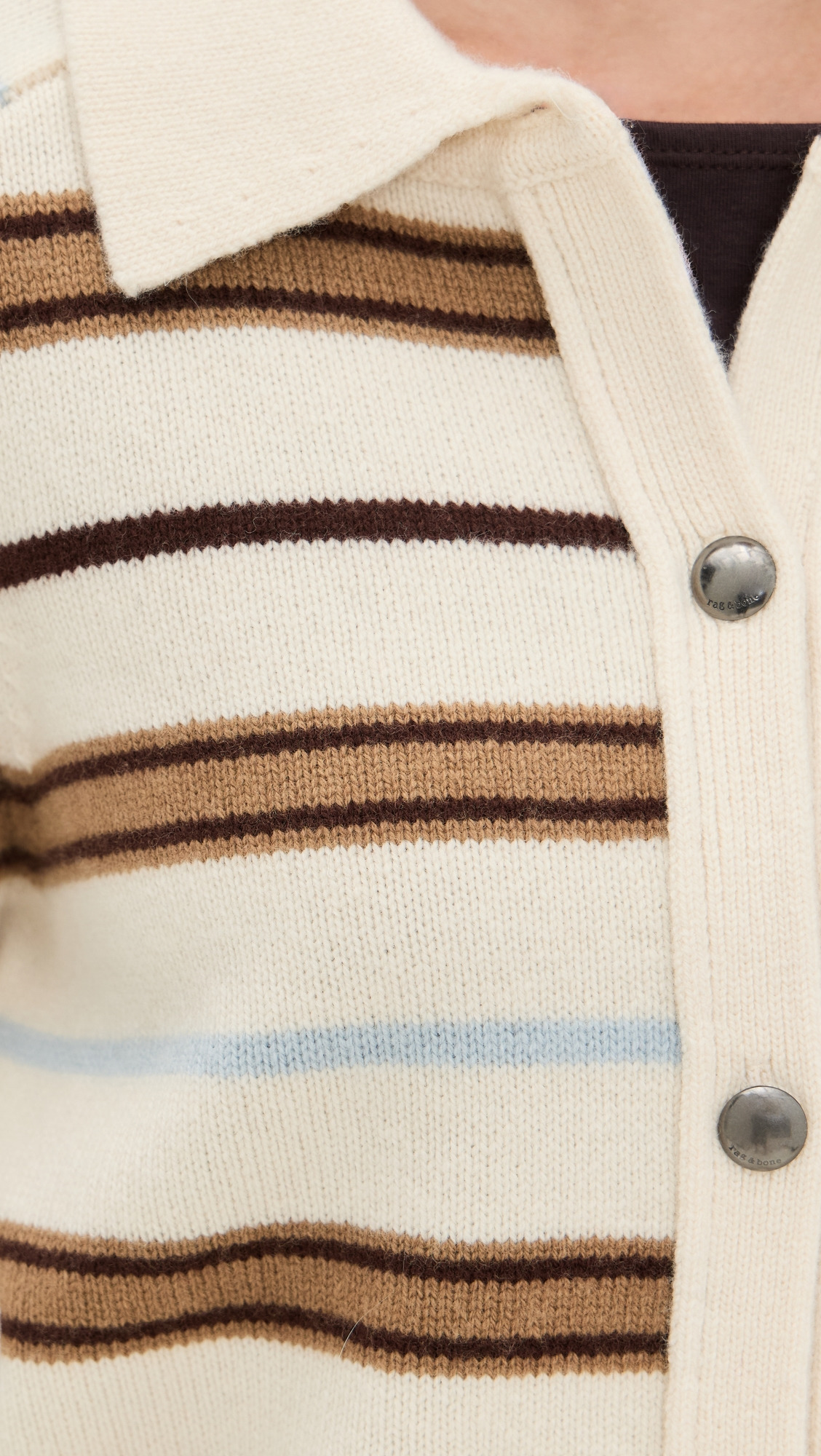 Peggy Striped Oversized Cardigan - 5