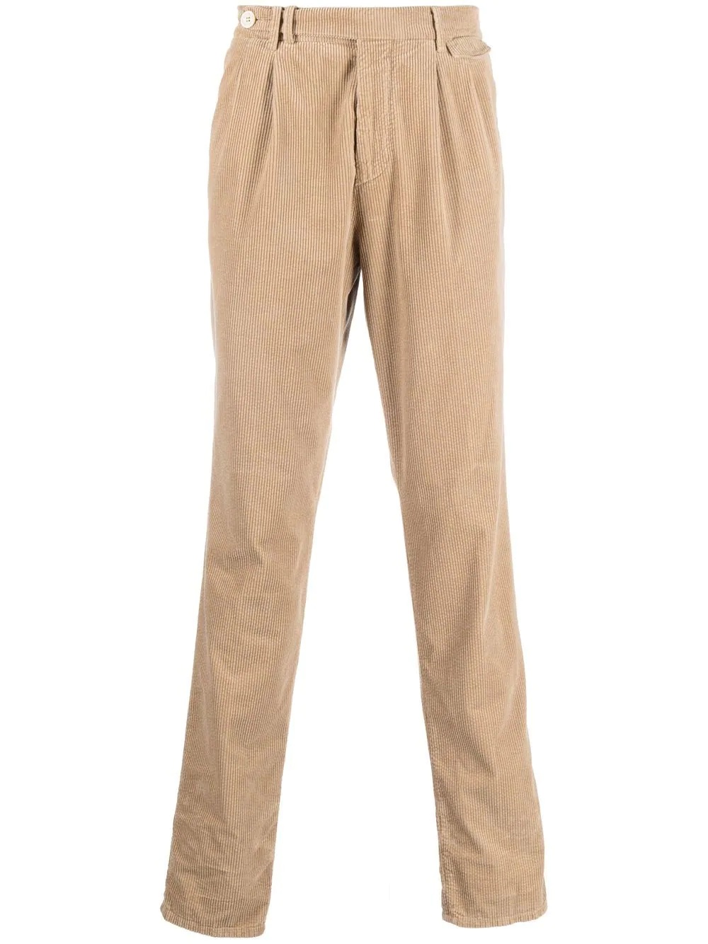 corduroy straight-leg trousers - 1