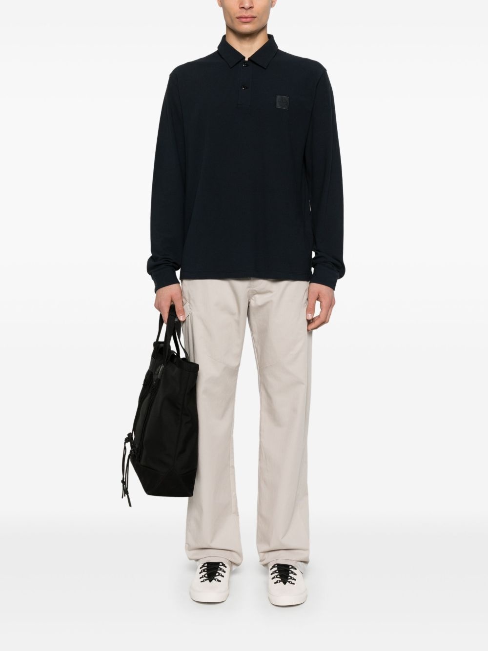 cotton Ghost-patch polo shirt - 2