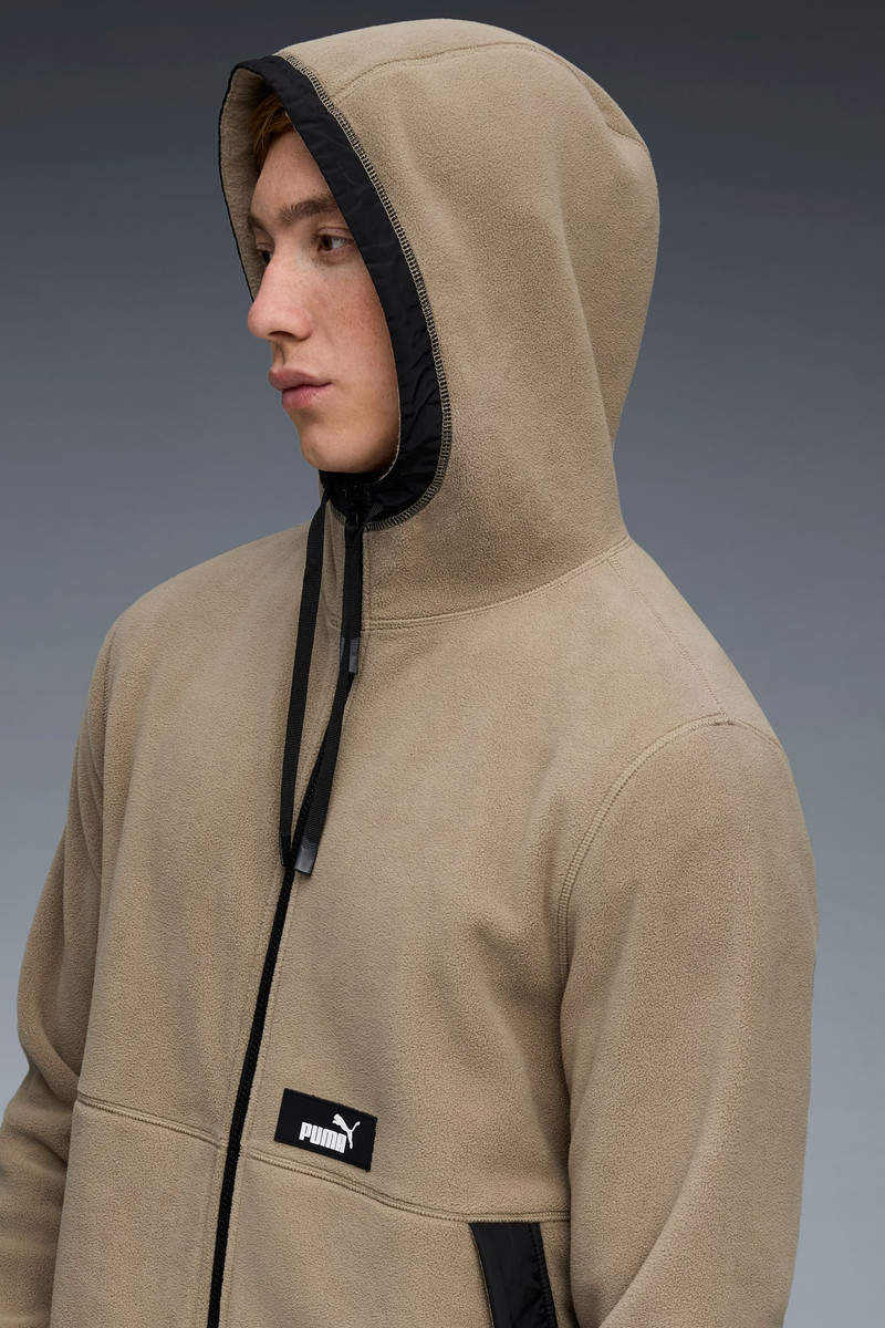Hooded Polar Fleece Jacket Men 4