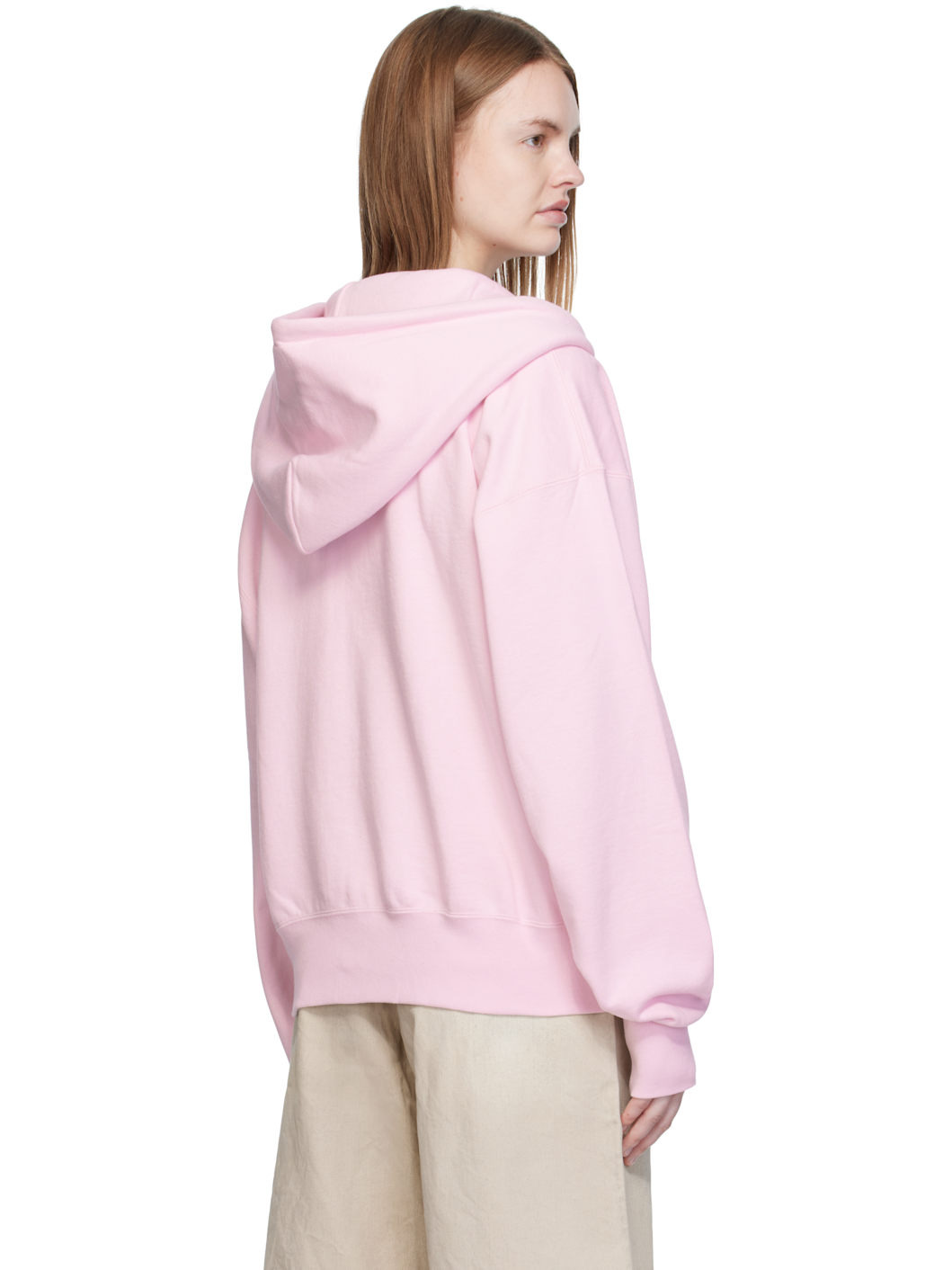 Pink ABC Camo Crystal Logo Wide Zip Hoodie - 3