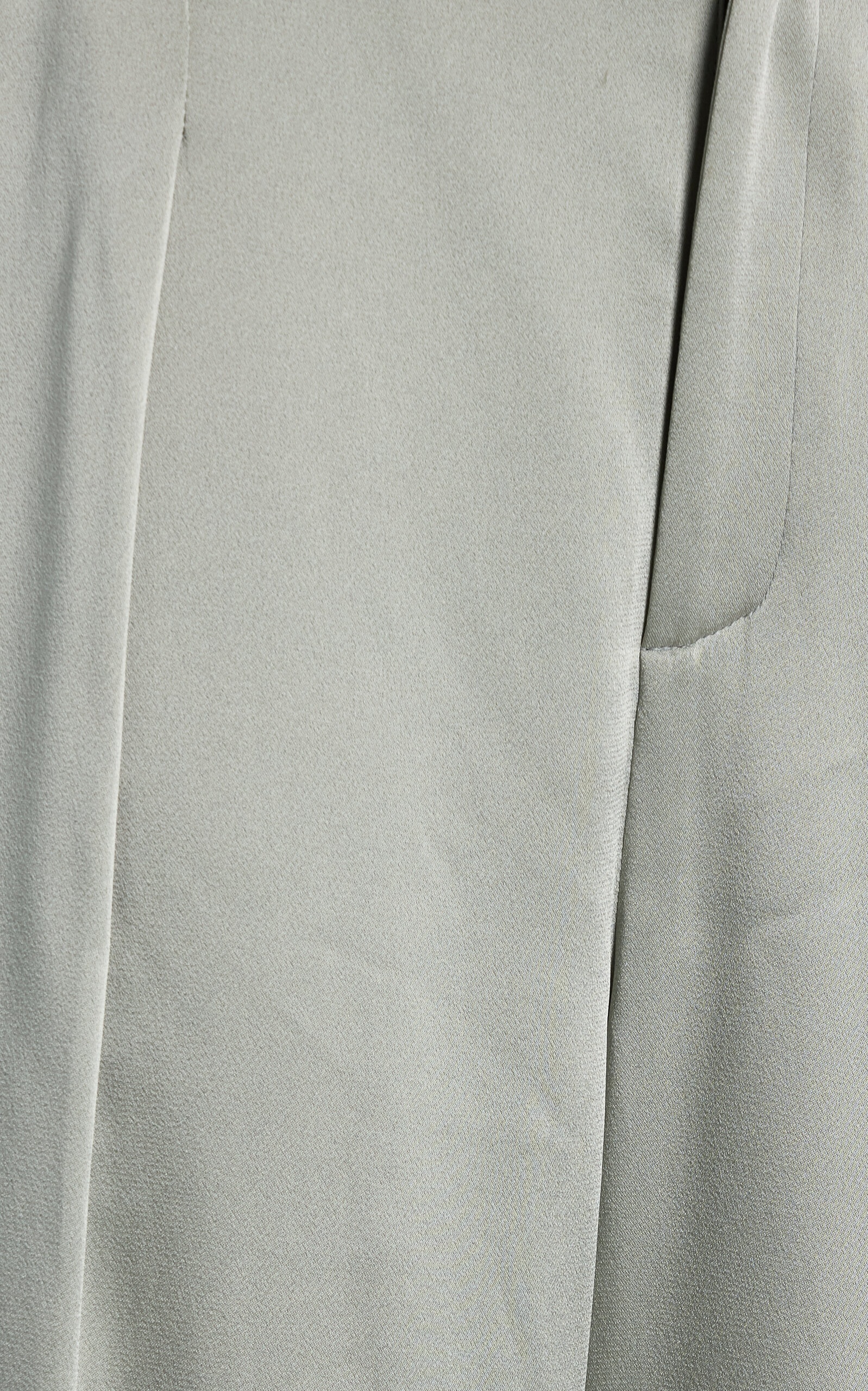 Pleated Satin Relaxed Pants blue - 5