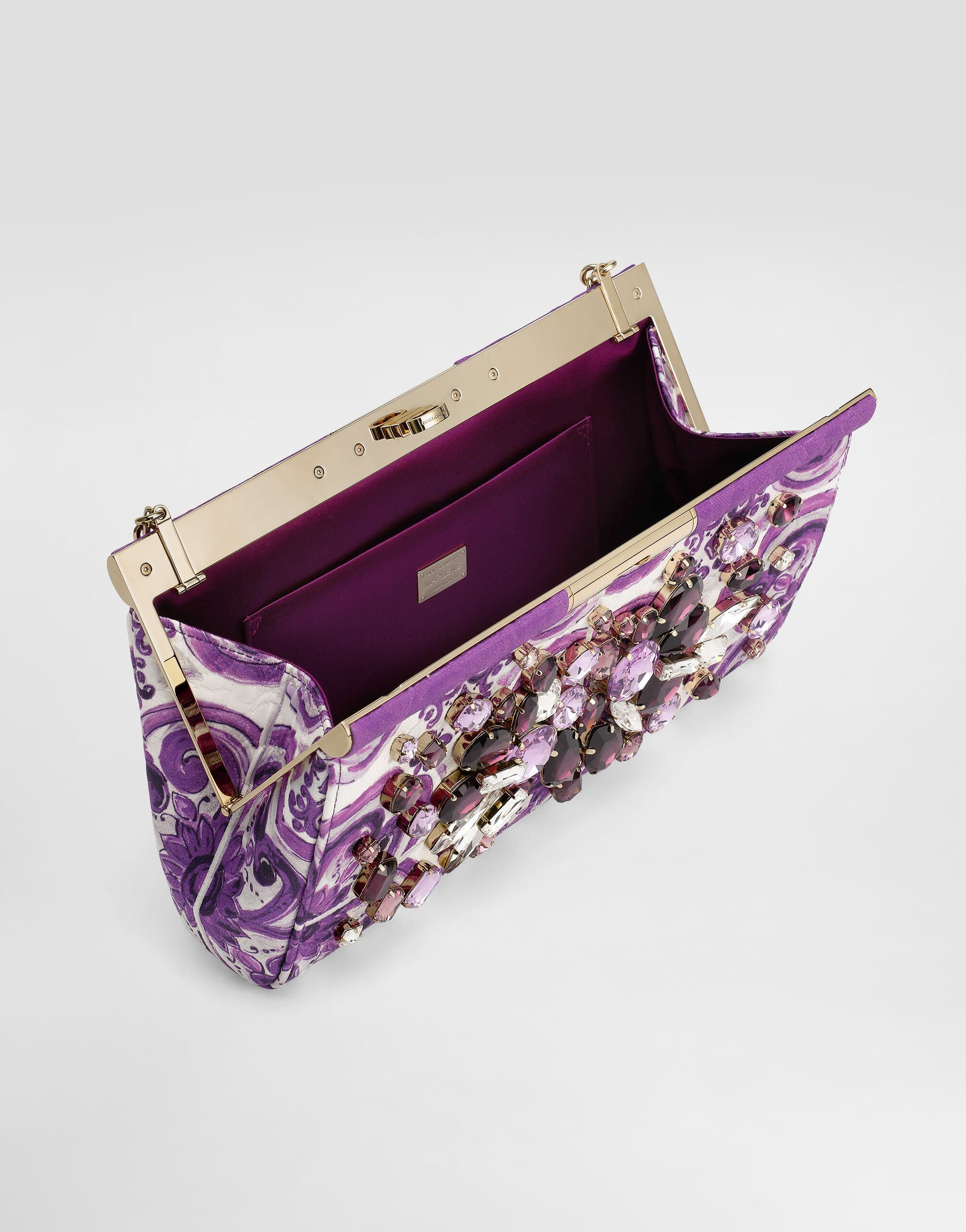 Brocade-print embroidered Marlene shoulder bag - 5