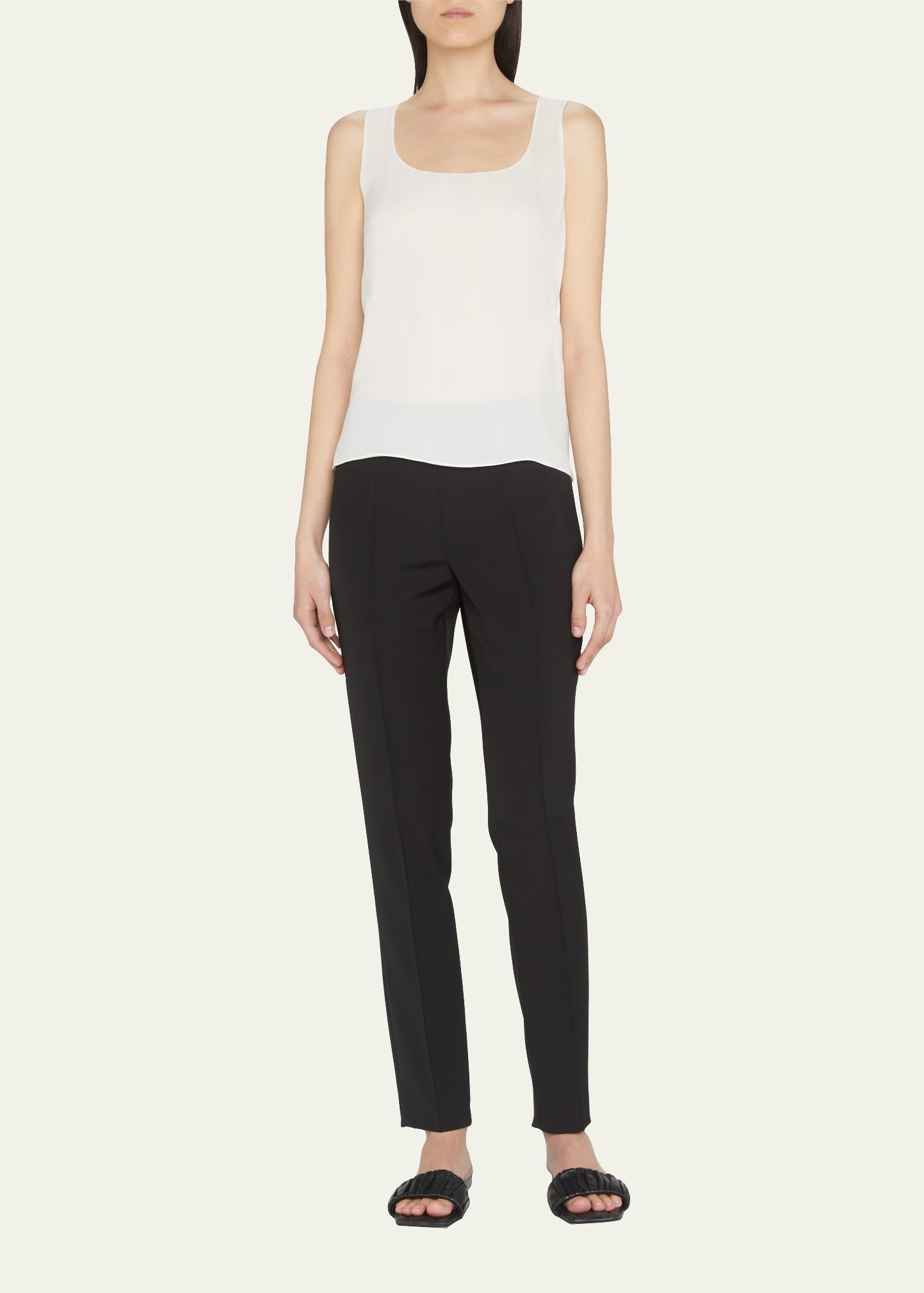 Sleeveless Silk Shell - 2
