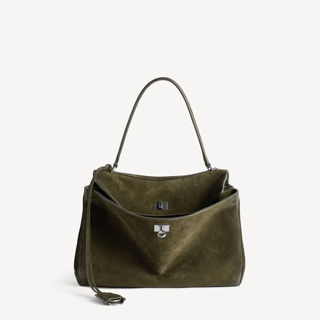 Women's Rodeo Handbag 중형 카키 - 1