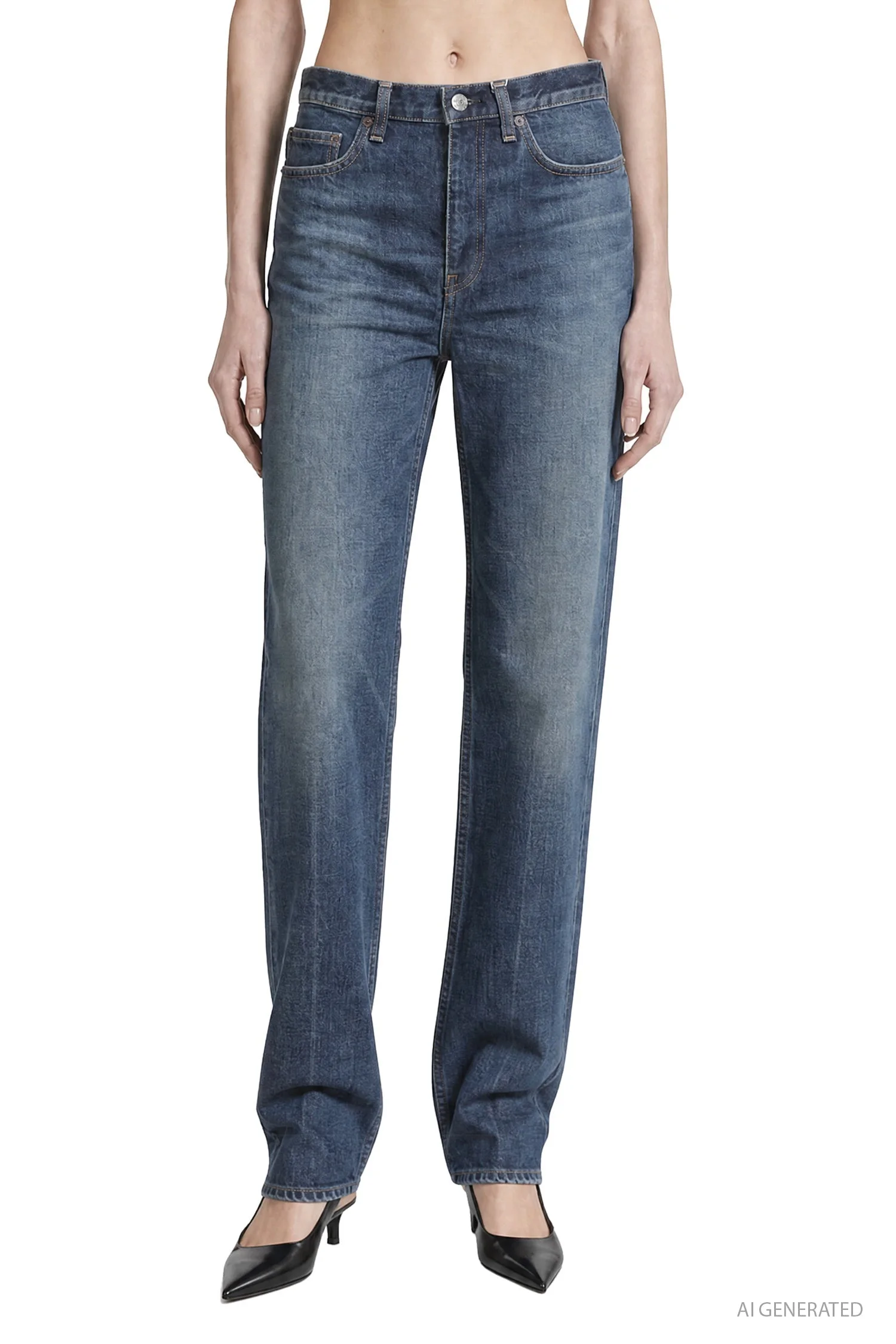 Classic Slim Denim Jeans - 1