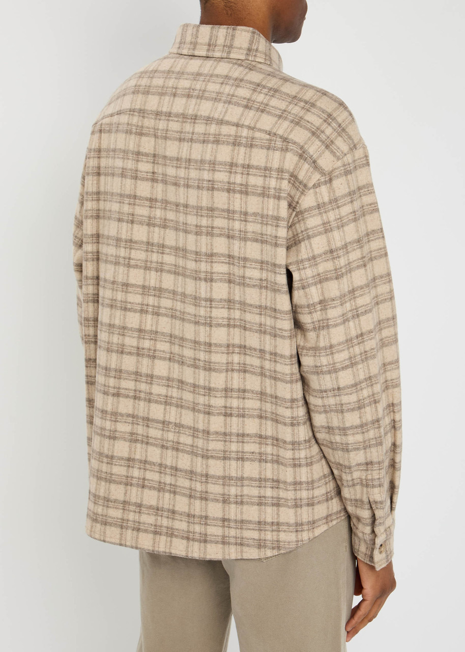Frame Wool and Silk-blend Flannel Overshirt - 3