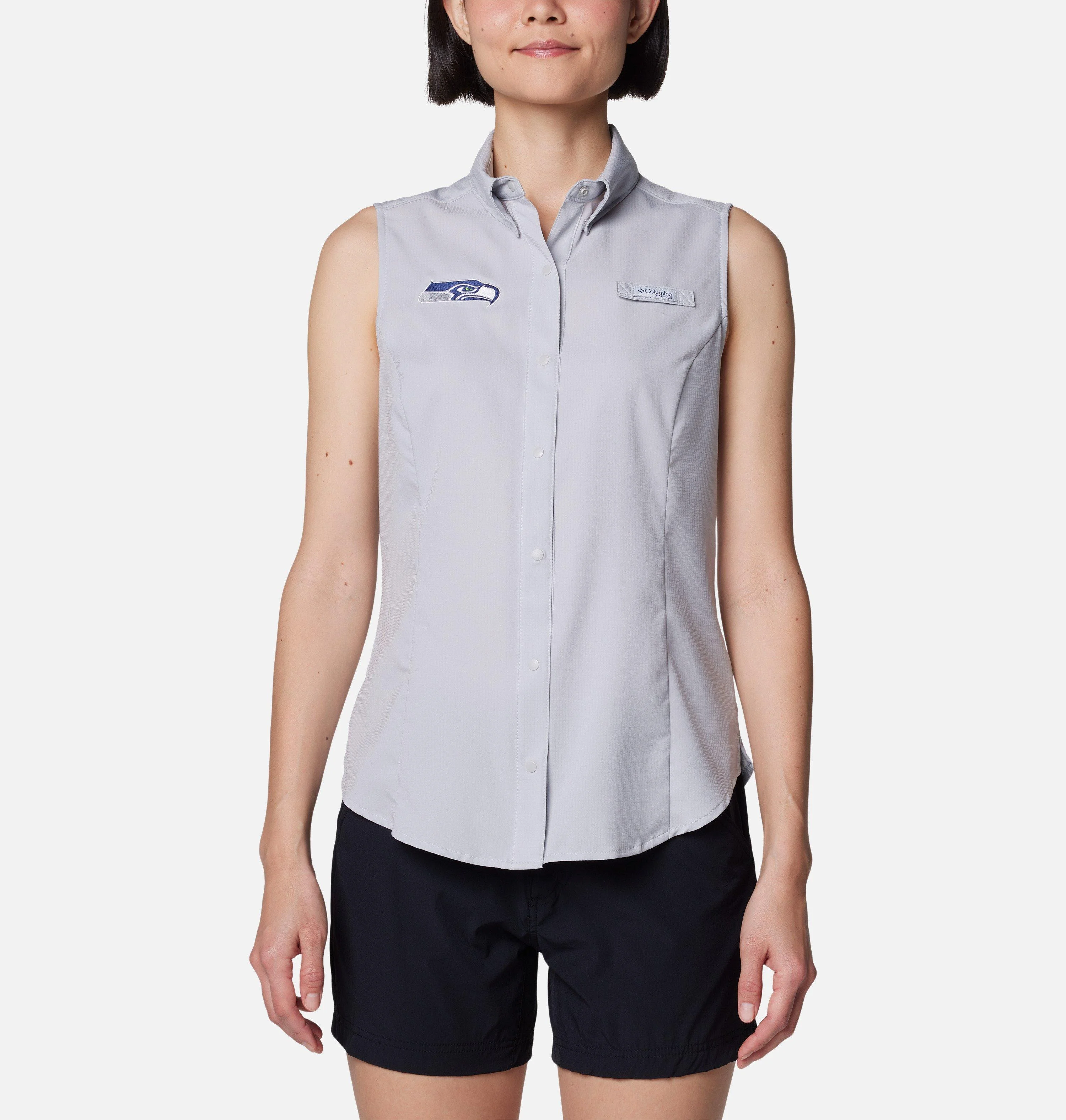 Women's PFG Tamiami Sleeveless Shirt - Seattle Seahawks - 1