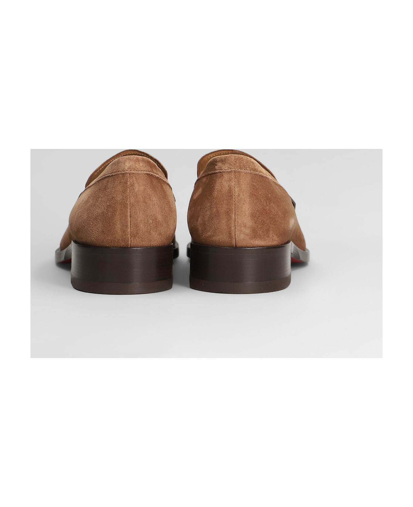 Chambelimoc Flat Loafers In Brown Suede - 4