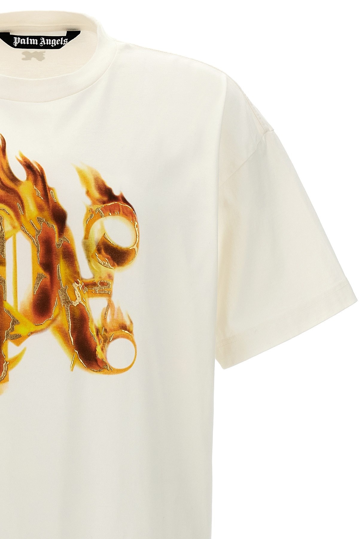 'Burning Monogram' T-shirt - 3