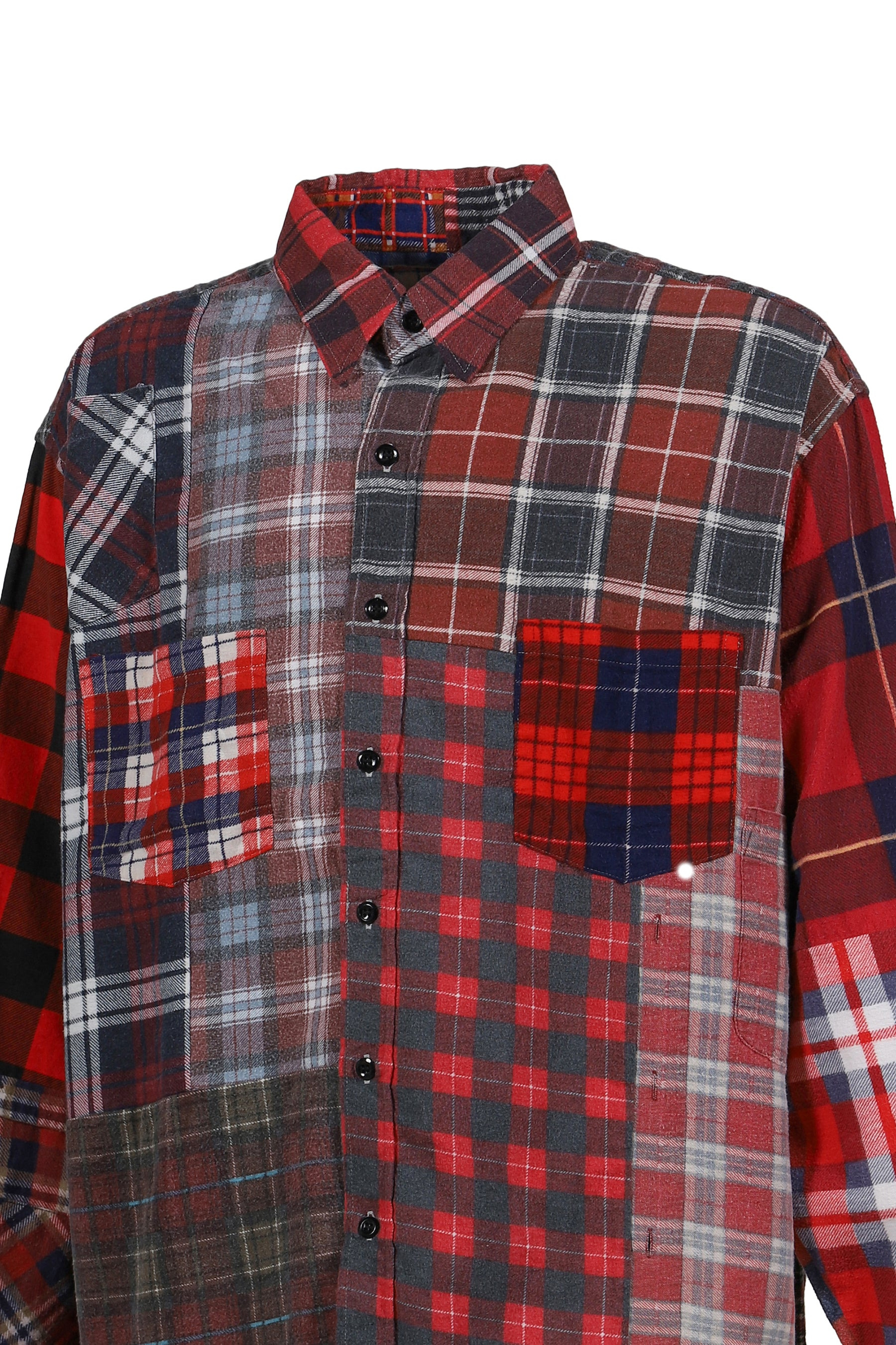 FLANNEL SHIRT -&gt; STRAIGHT HEM SHIRT / ASSORT - 4
