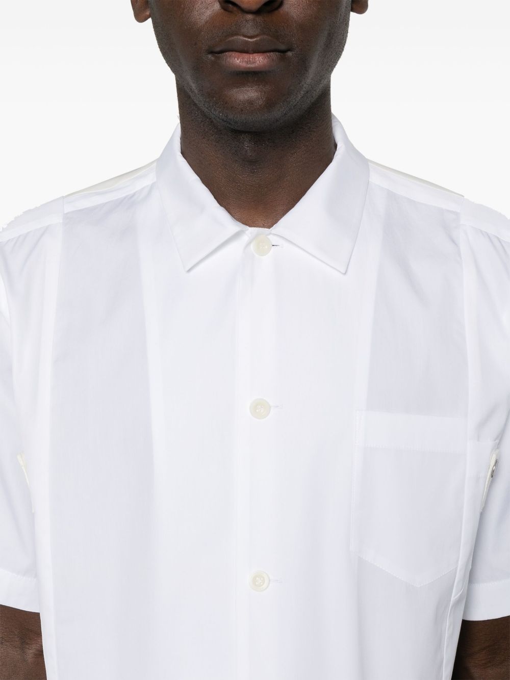 panelled shirt - 6