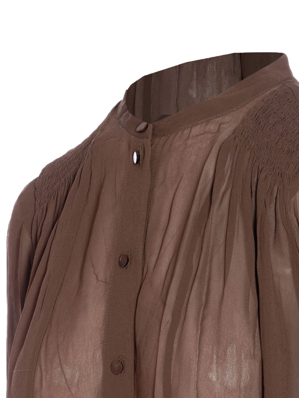 button-front sheer shirt - 3