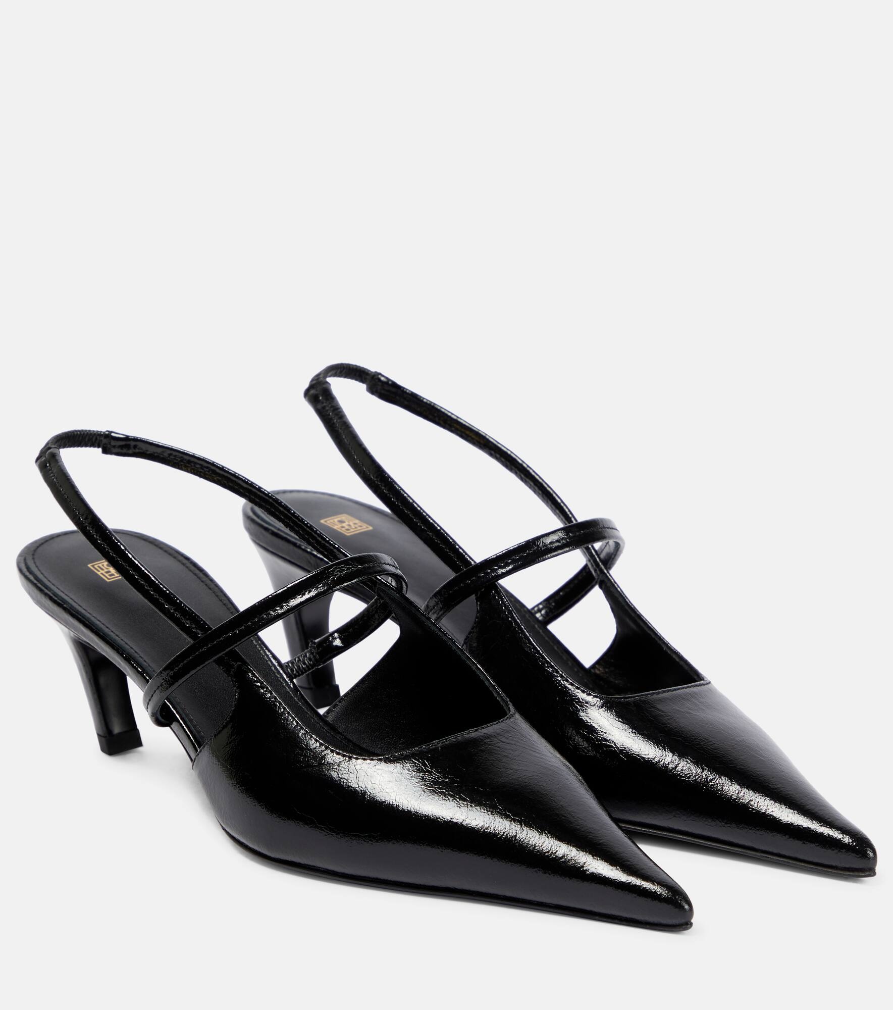 The Sharp leather slingback pumps - 1