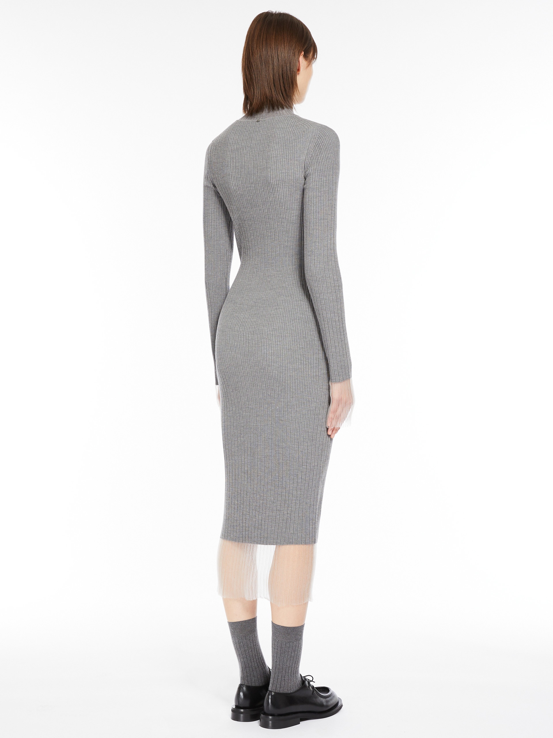 ALIBI Mock polo-neck knit dress - 4