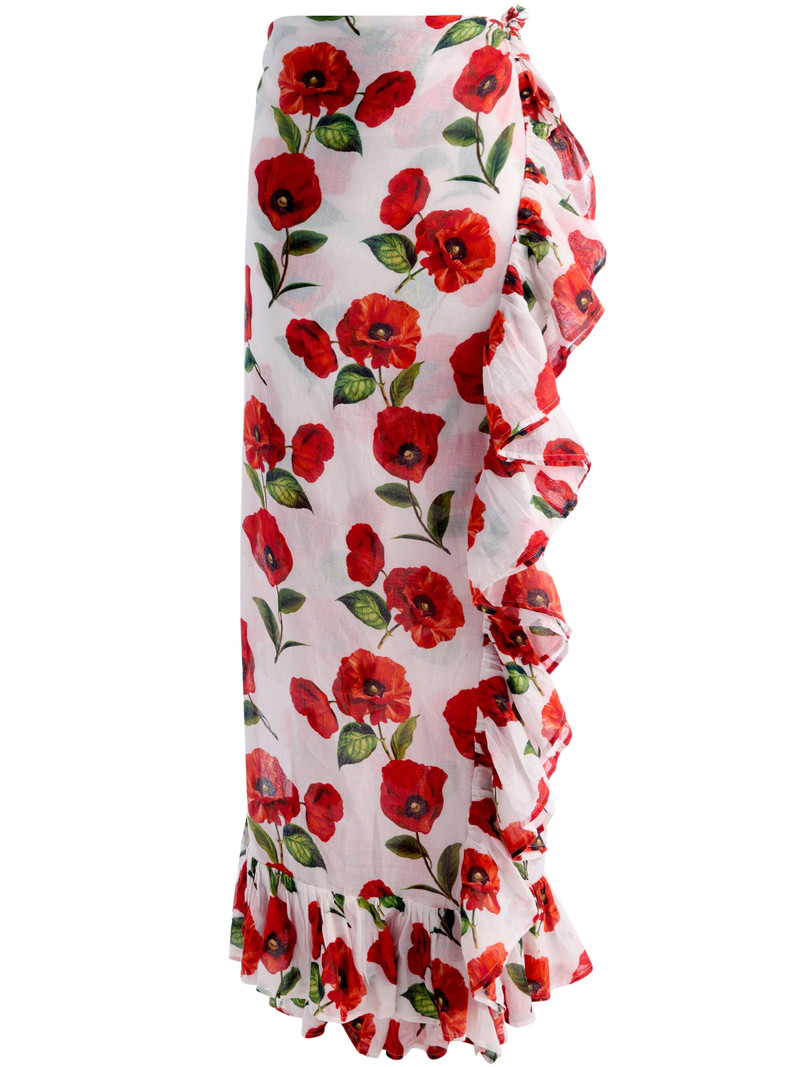 A+O X CONIGLIO PALM BEACH PAREO - SUMMER POPPY 7