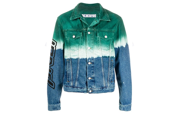 Off-White Fw20 Gradient Tie Dye Denim Jacket OMYE054E20DEN0024510 - 1