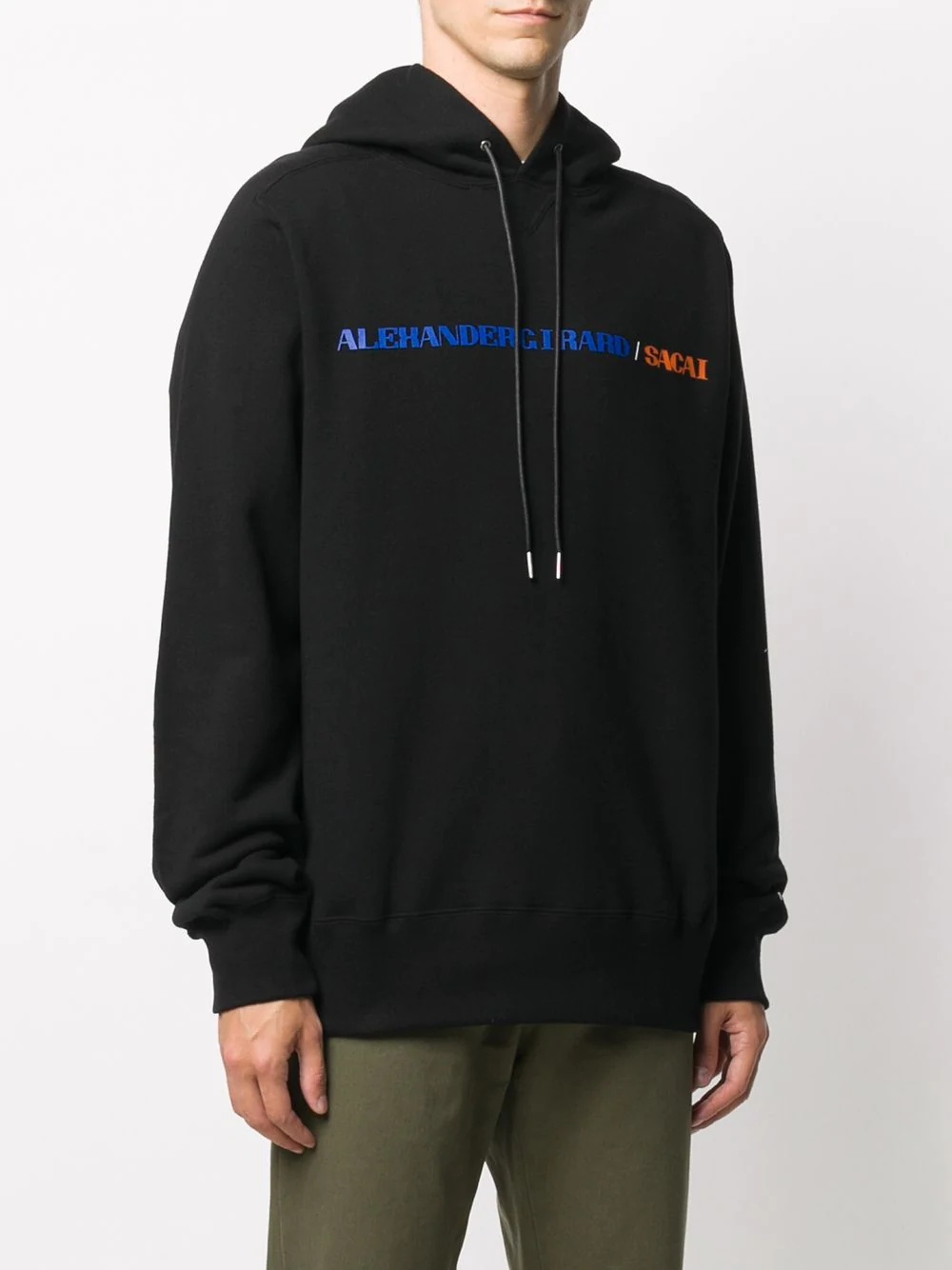 logo print hoodie  - 3